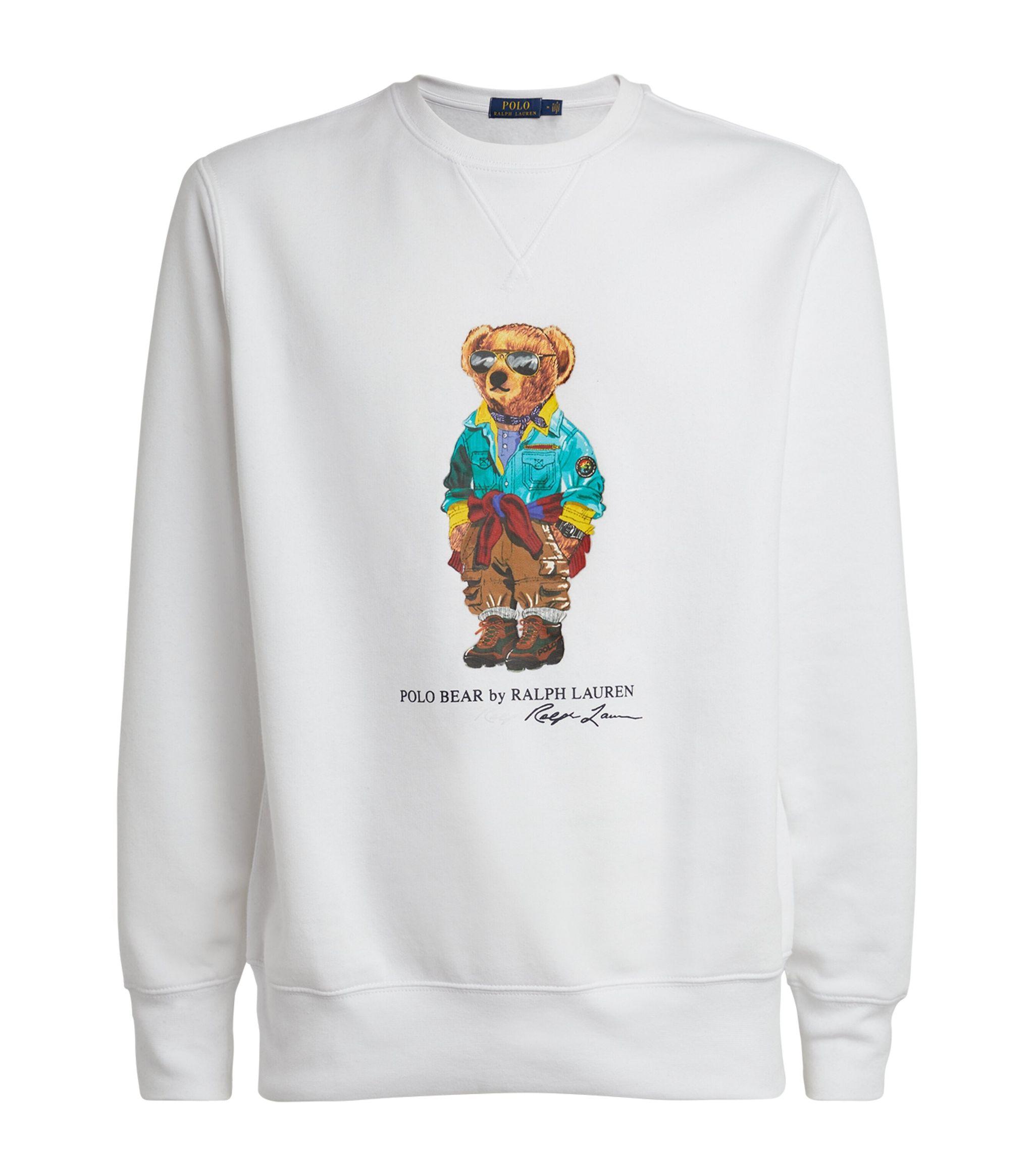 Polo Ralph Lauren Voyage Bear Sweatshirt in White for Men | Lyst Canada