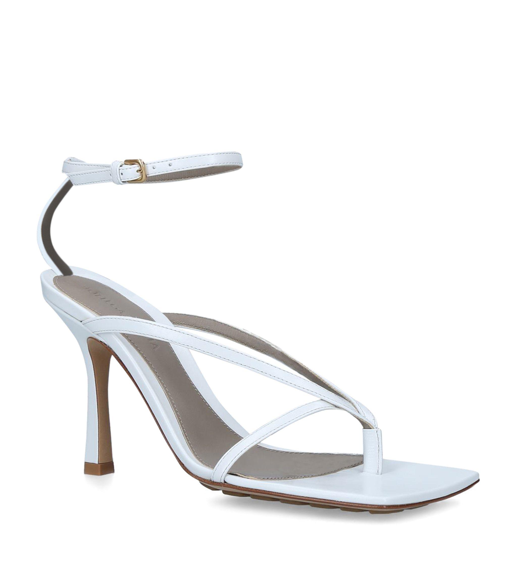 bottega white sandals