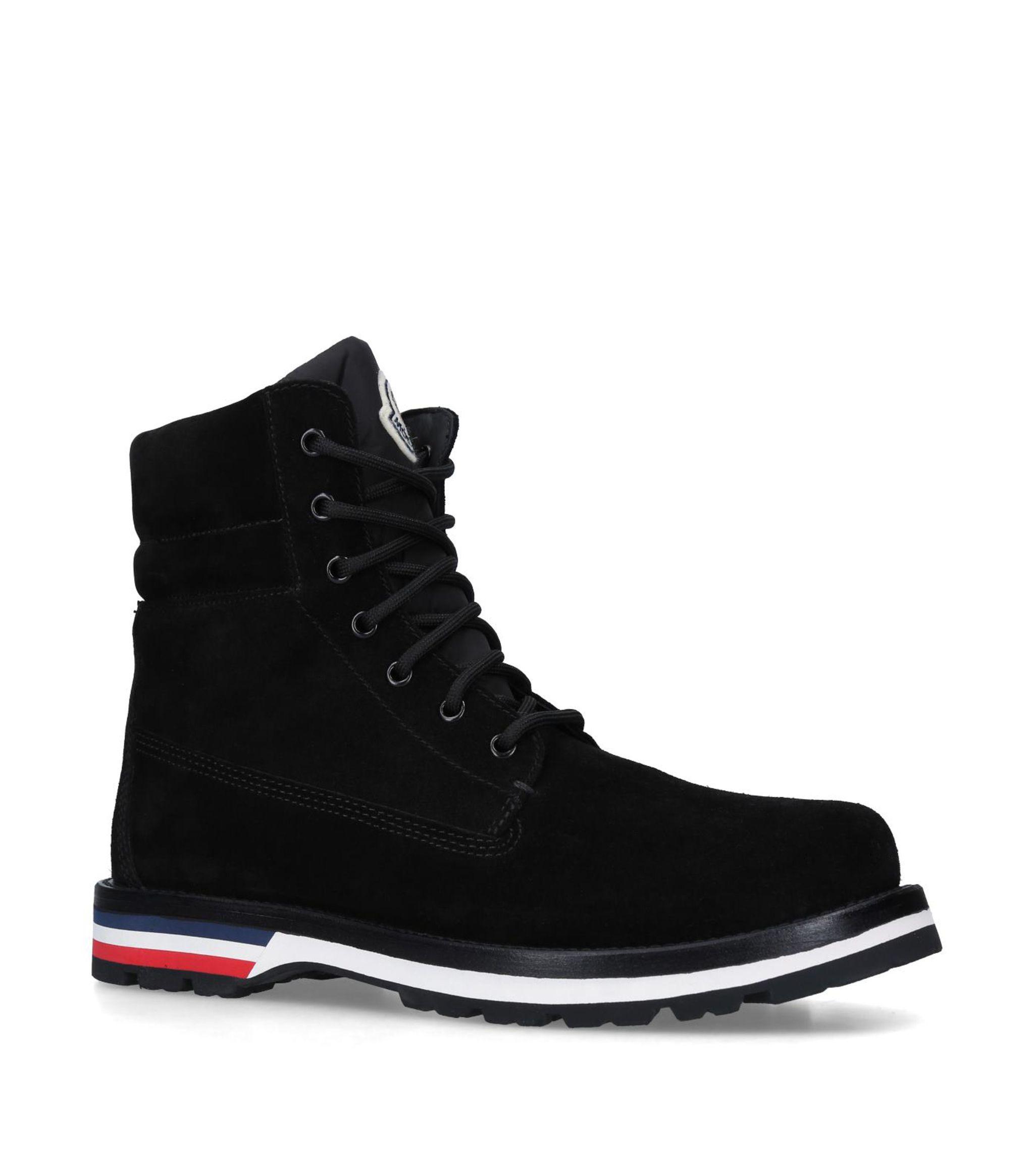 Moncler Suede Vancouver Boots in Black for Men Lyst
