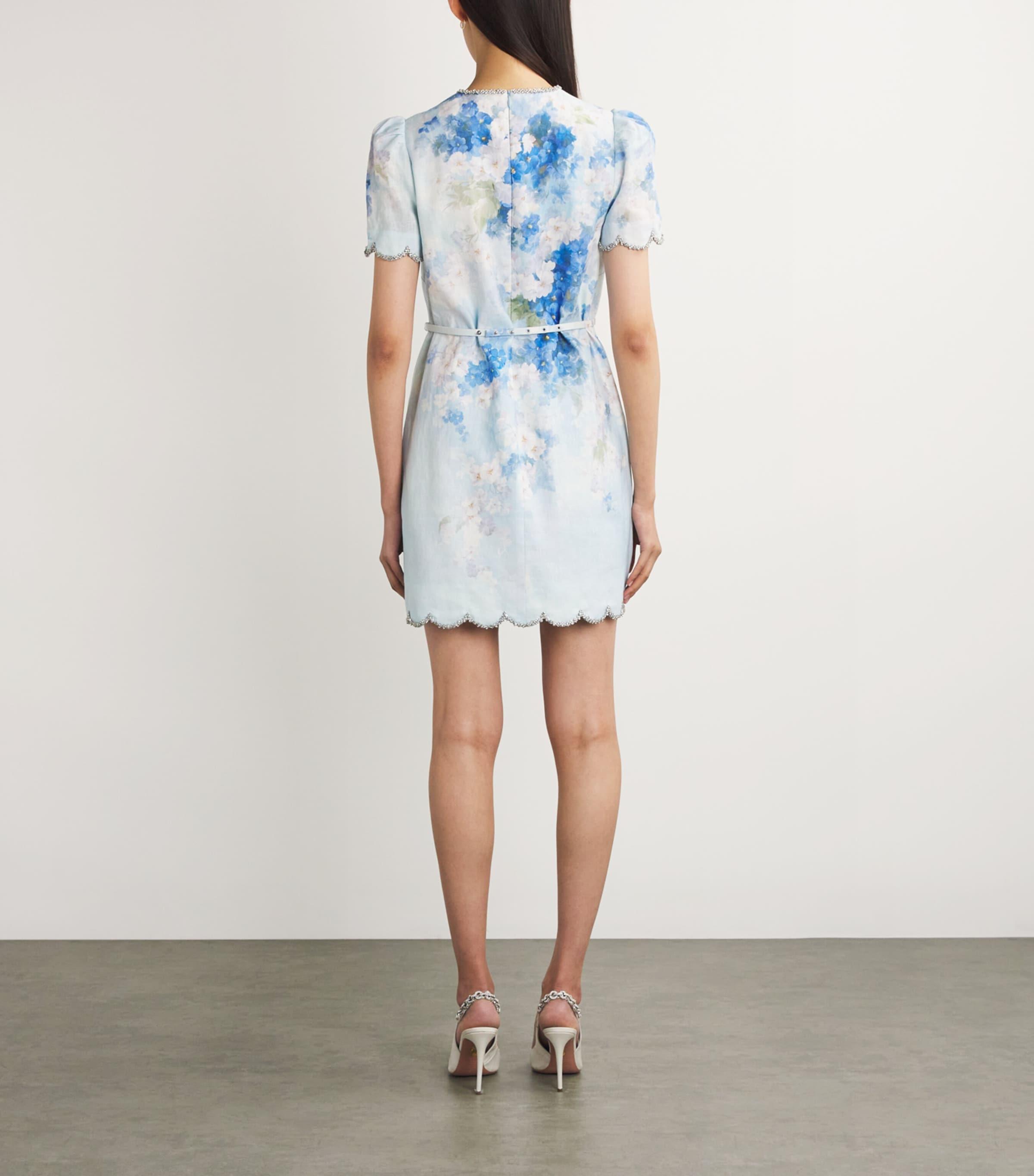 crush scalloped mini dress Zimmermann Crush Scalloped Shift Dress