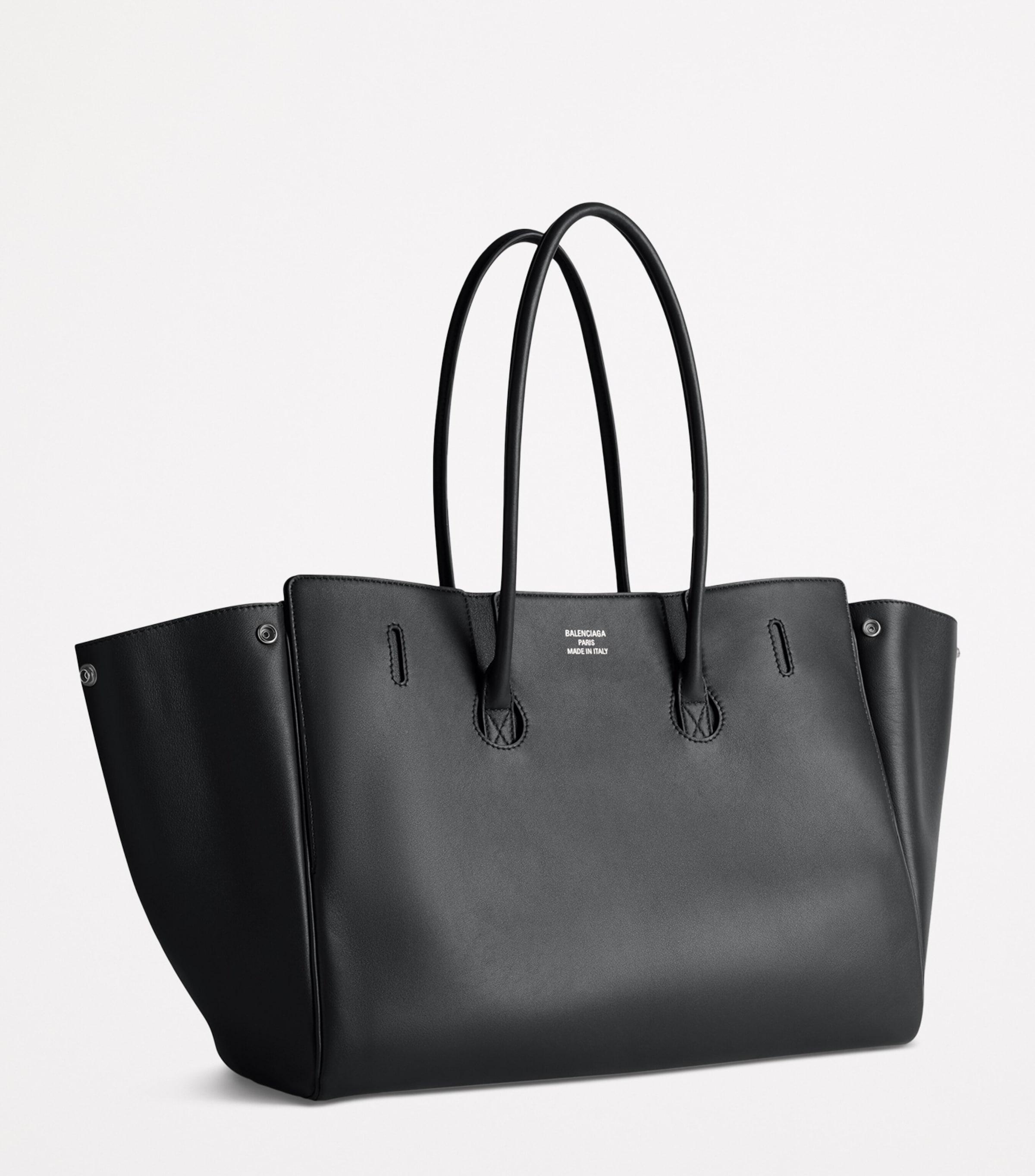 【関税&送料込】Balenciaga Black Leather Medium Bel Air Shou Bel Air Medium leather tote bag in black - Balenciaga