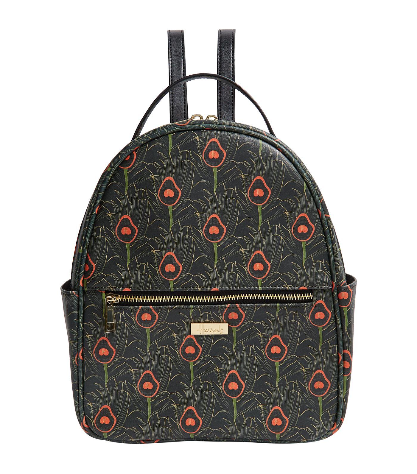 Harrods Nigella Peacock Print Backpack in Black Lyst
