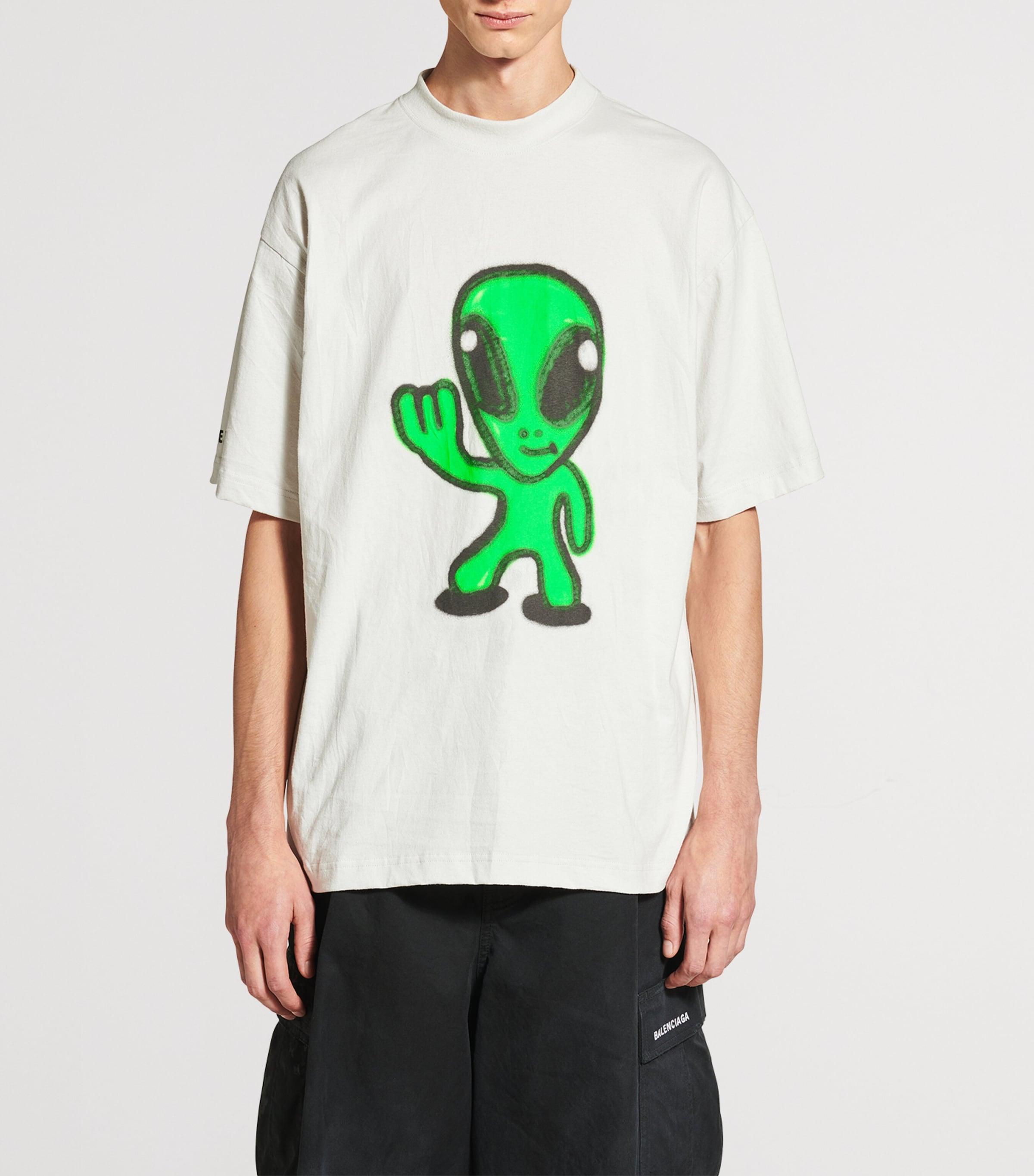 BALENCIAGA21SS エイリアン Tシャツ BALENCIAGA21SS エイリアン Tシャツ balenciaga-White-Oversized-