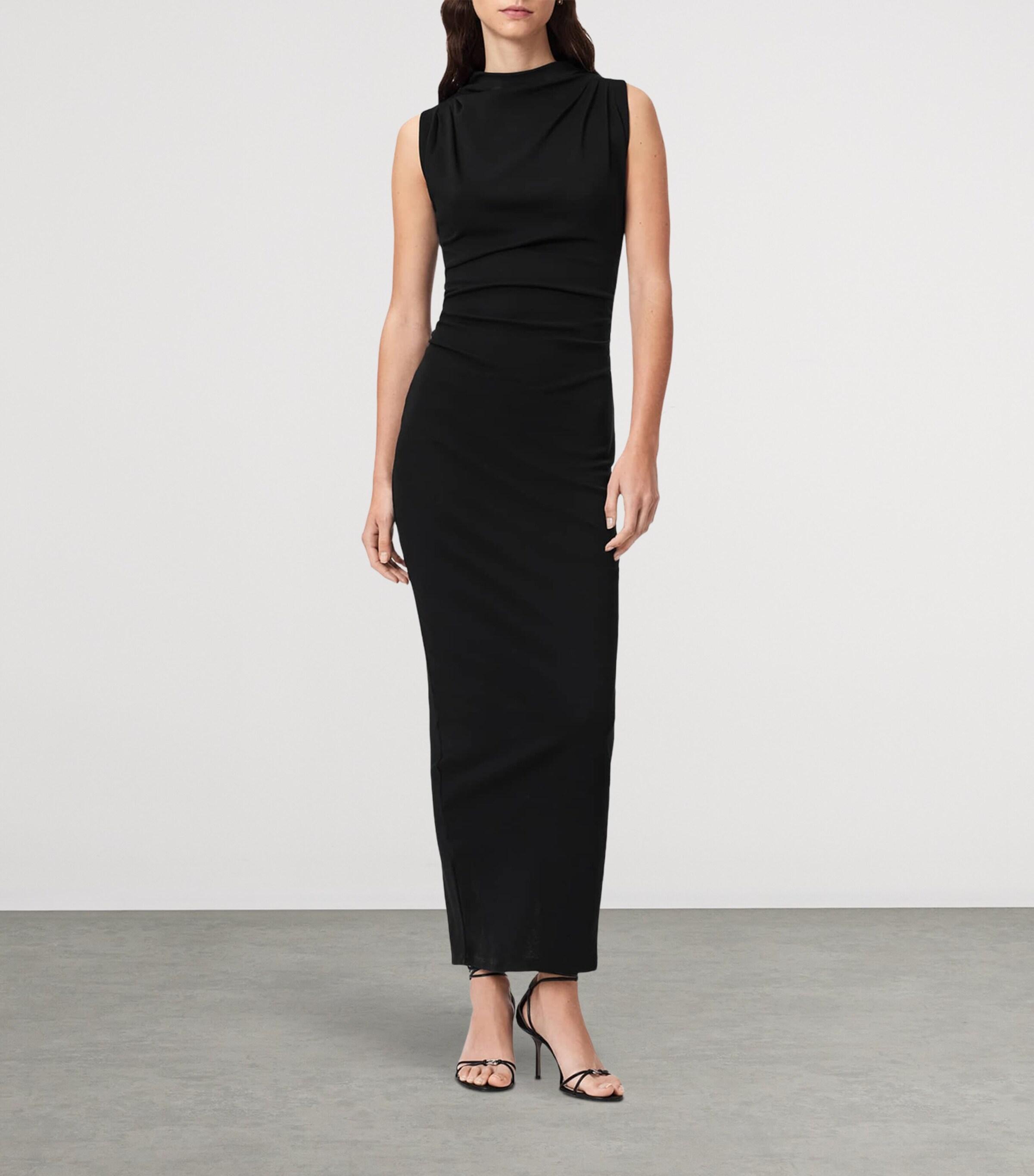 all saints maxi dress sale Lala Floral Maxi Dress ORIGIN DITSY BROWN