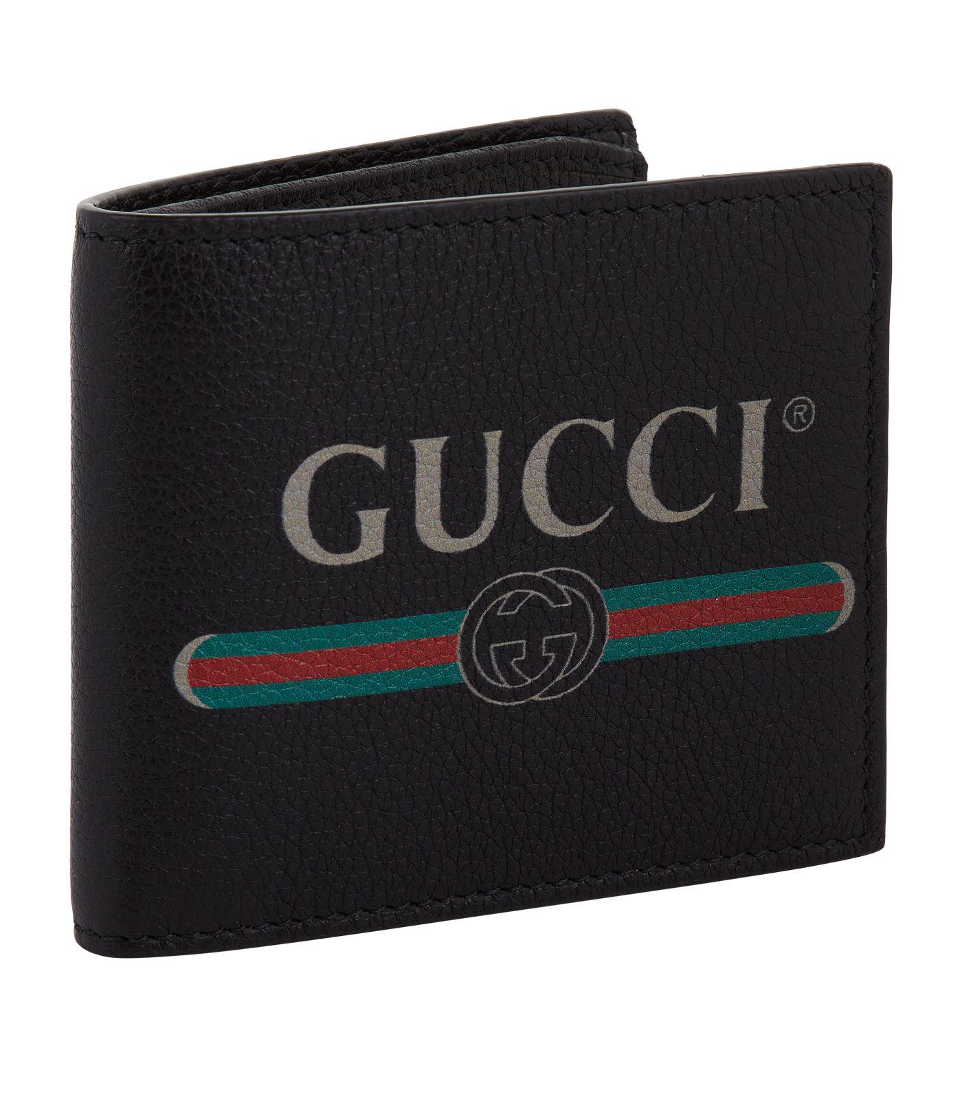 Gucci Vintage Logo Wallet in Black for Men | Lyst