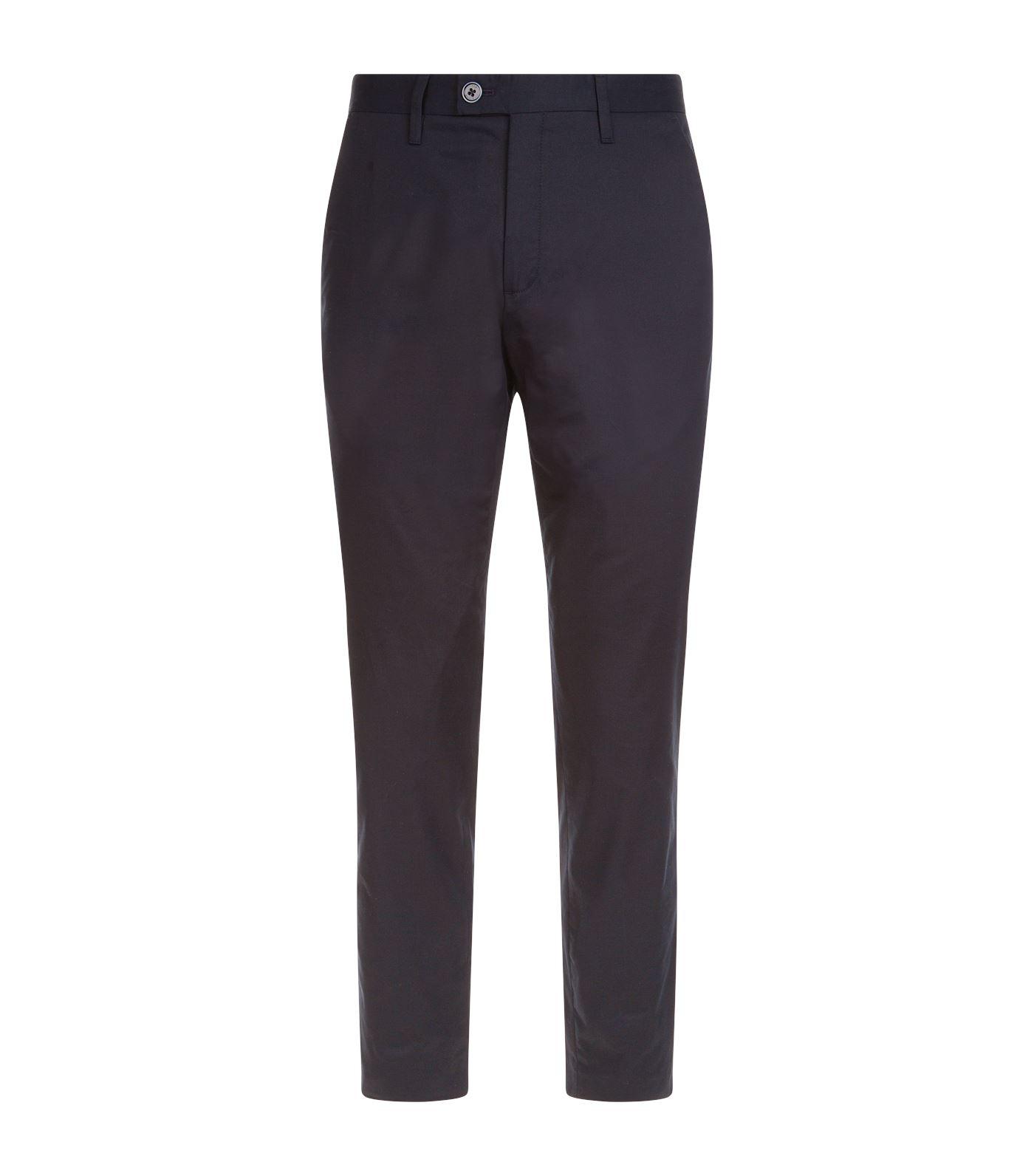 Ted Baker Cotton Cliftro Trousers in Navy (Blue) for Men - Lyst