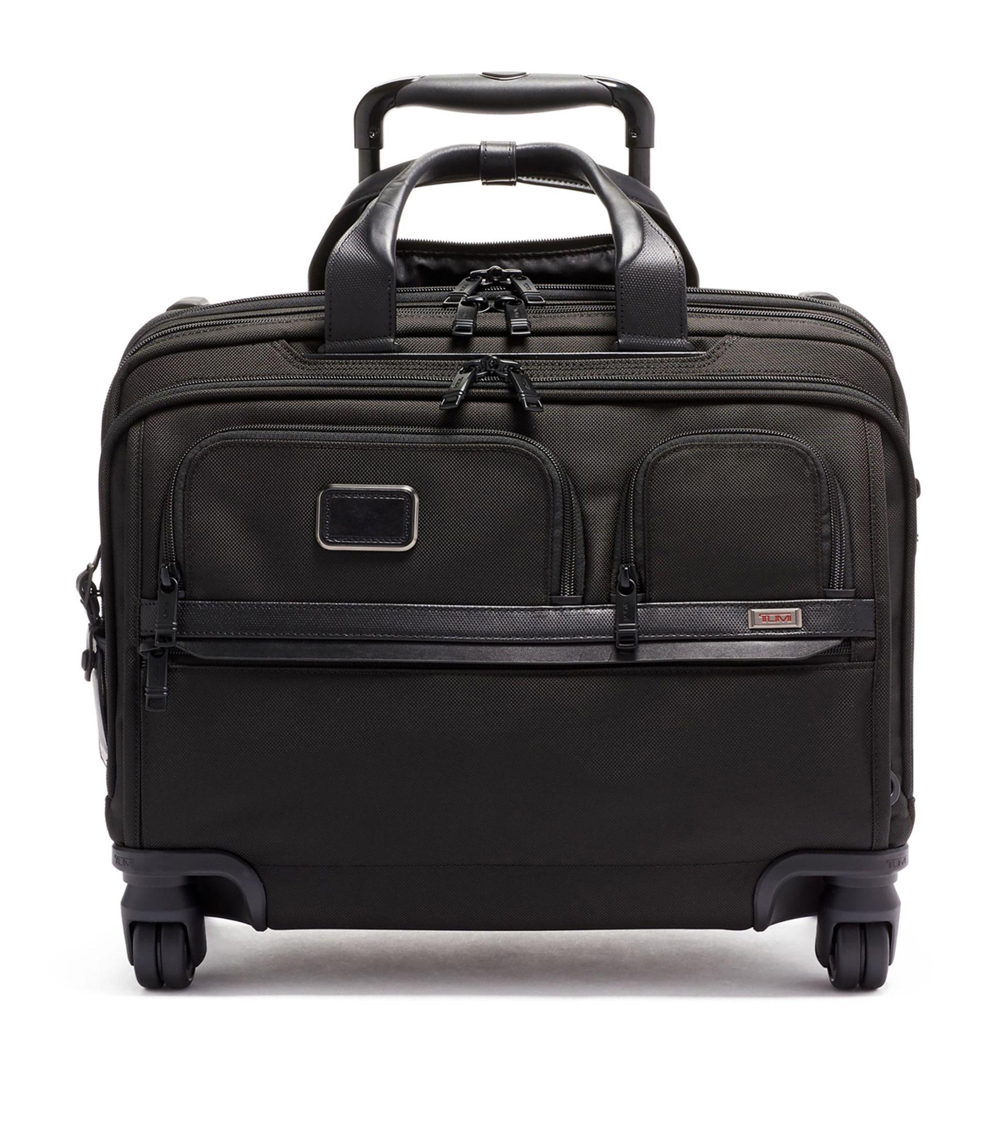 Tumi Alpha 2 & Alpha 3 Deluxe 4 Wheeled Laptop Case Brief Carryon