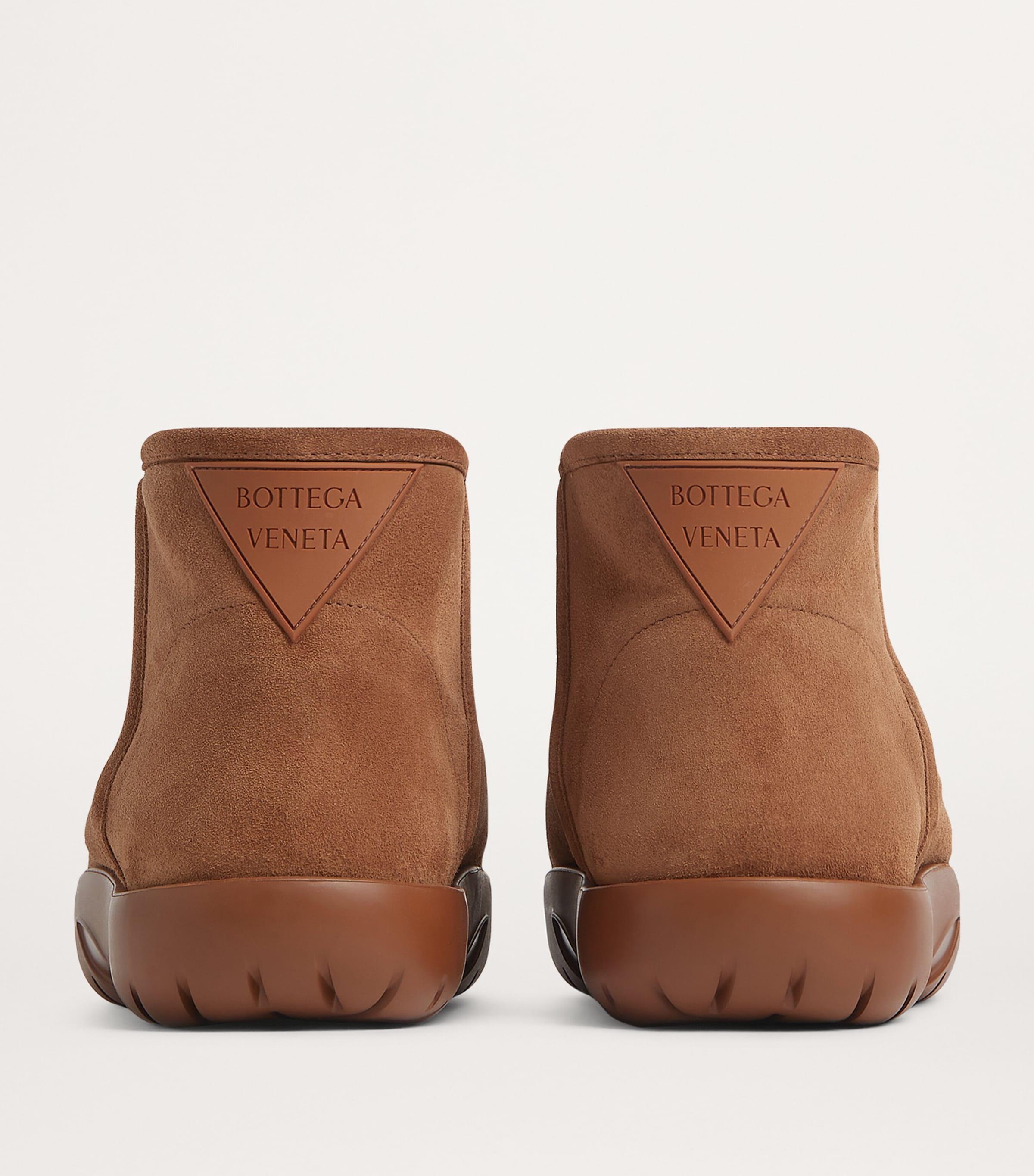 Bottega Veneta Mini Snap Ankle Boots in Brown | Lyst