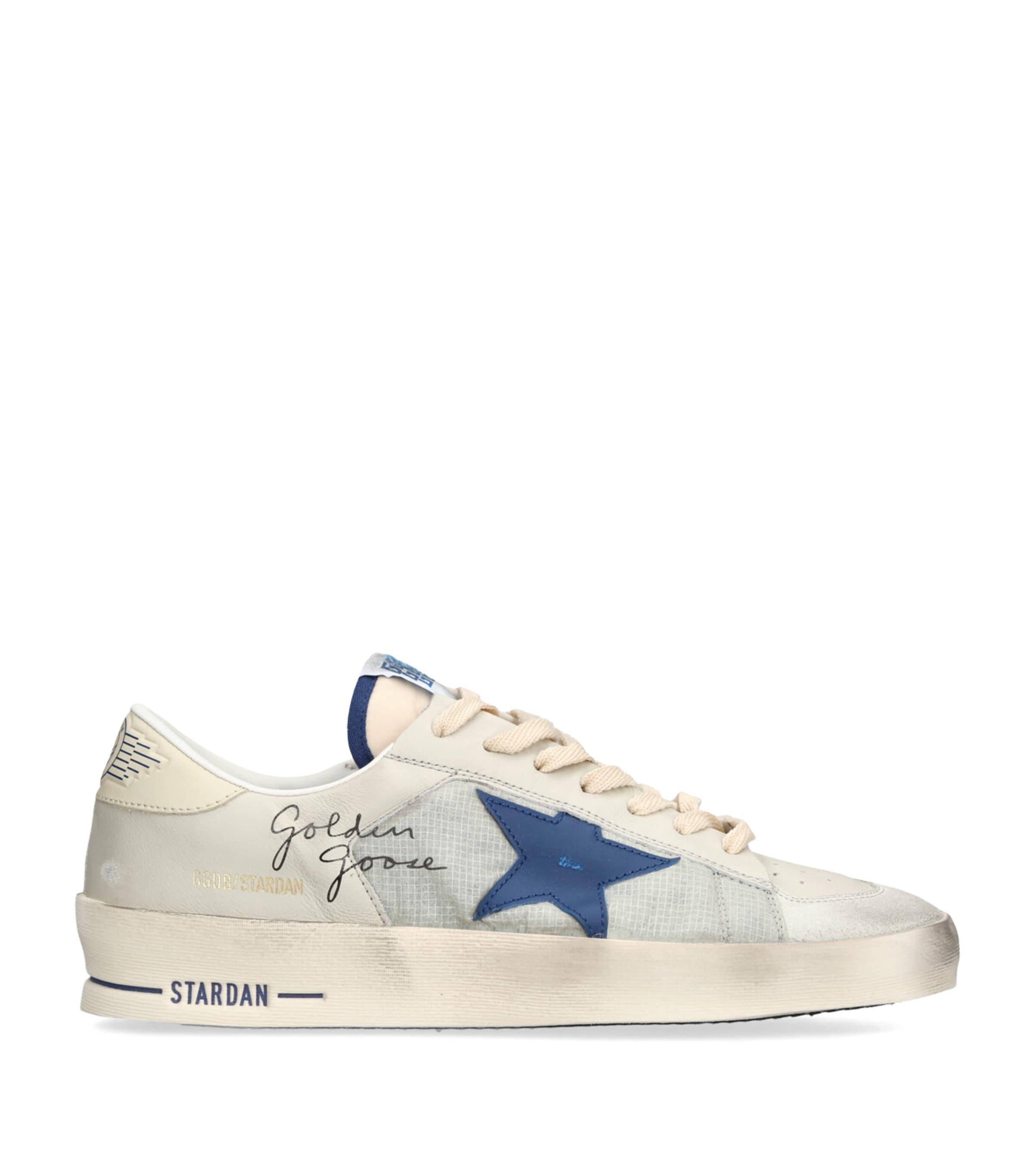 スニーカー GOLDEN  DELUXE BRAND Stardan low-top leather sneakers Golden Goose Men's Stardan Leather Low-Top Sneakers | Neiman