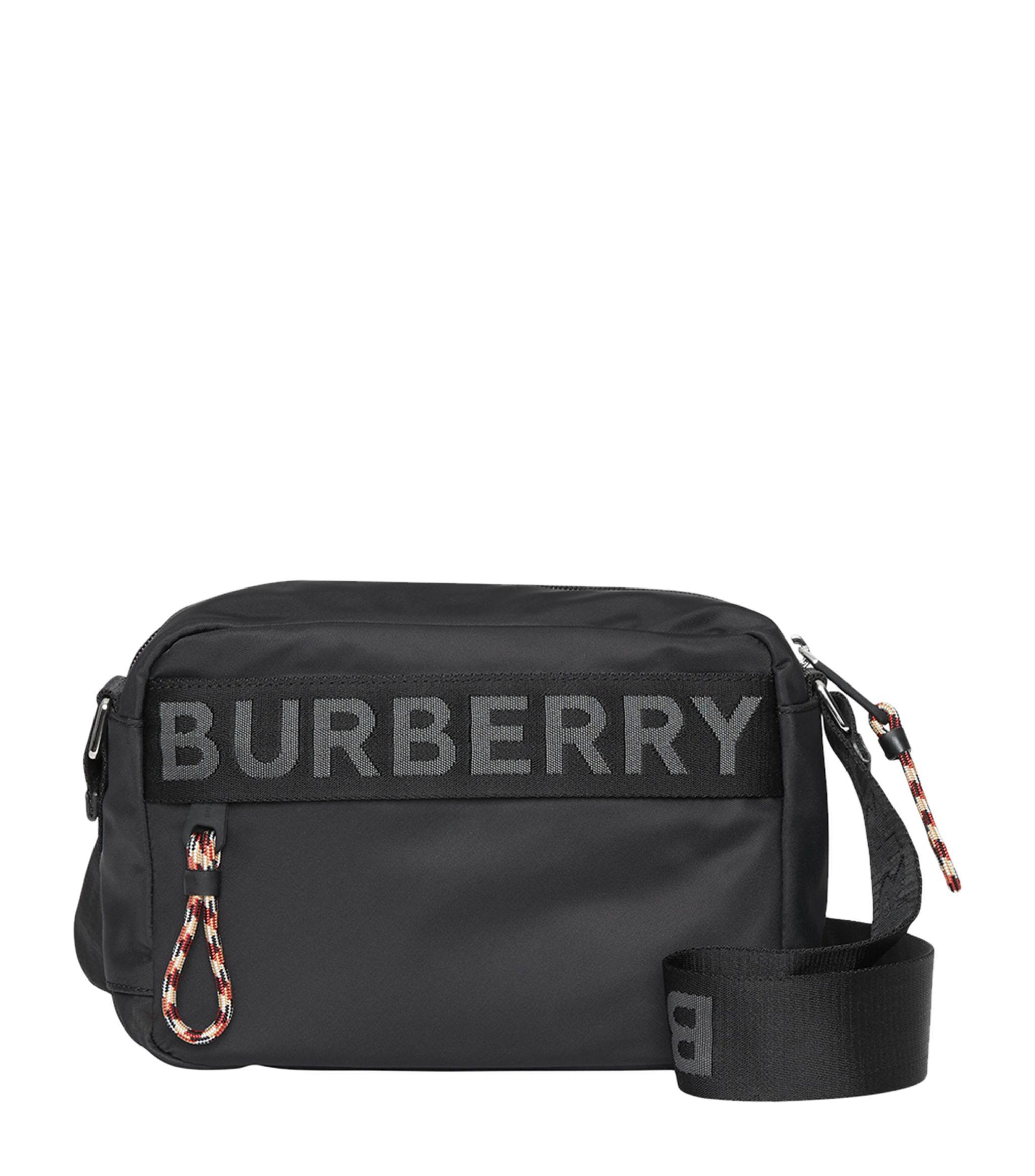 Burberry Logo Detail Nylon Crossbody Bag in Black for Men | Lyst