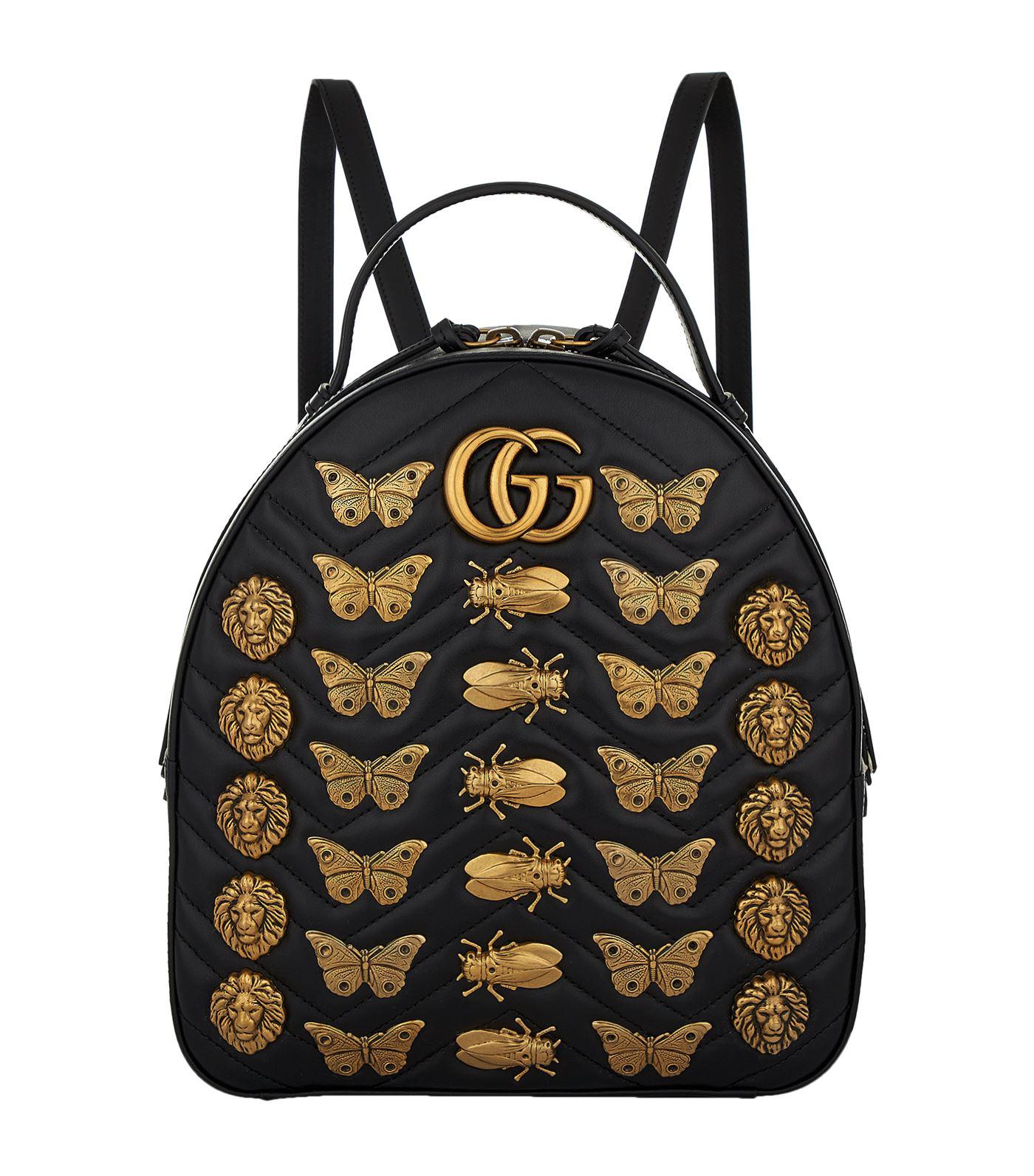 gucci animal studs backpack