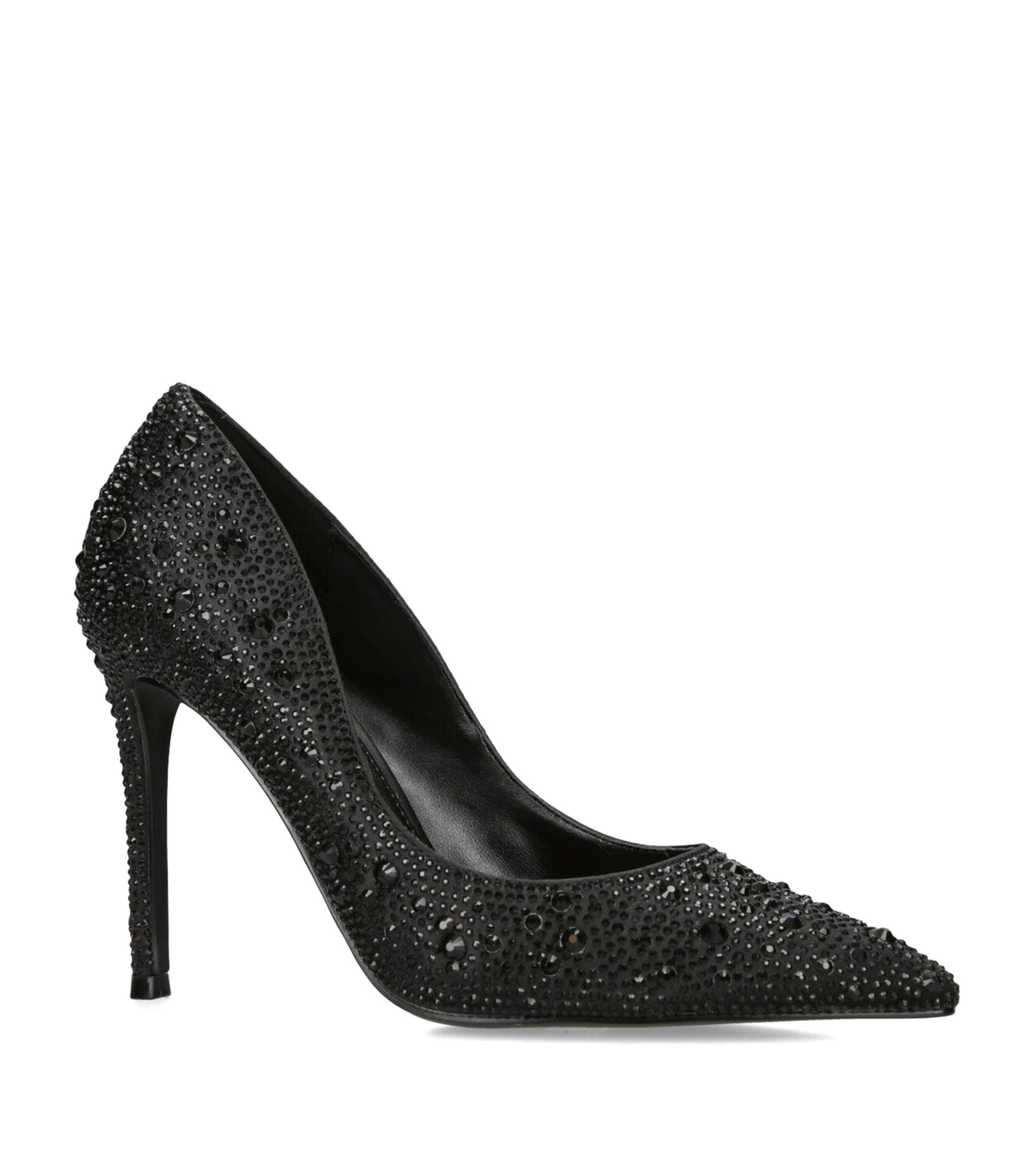 YSL Black Glitter Platform Heels sz 5 – Michael's Consignment NYC