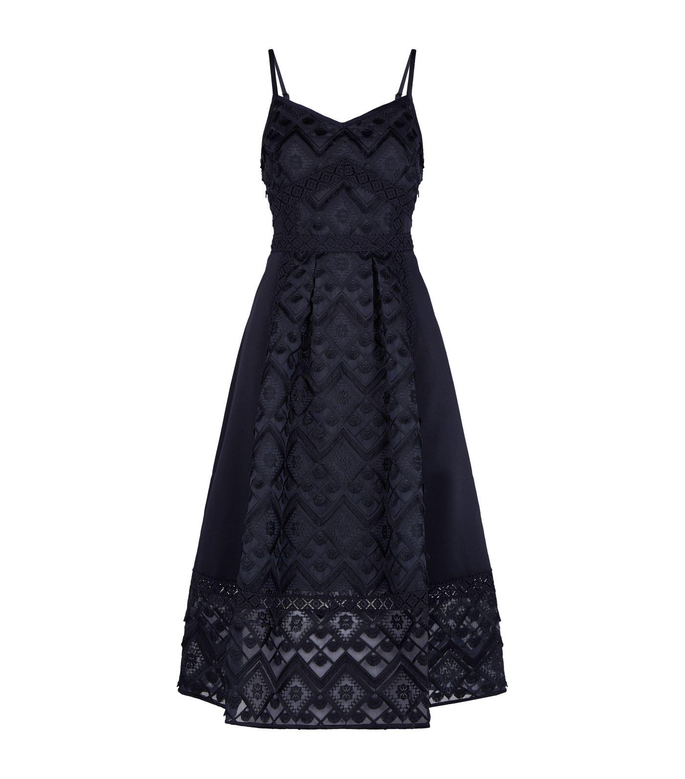 Ted Baker Mixed Geo Lace Midi Dress in Blue | Lyst UK