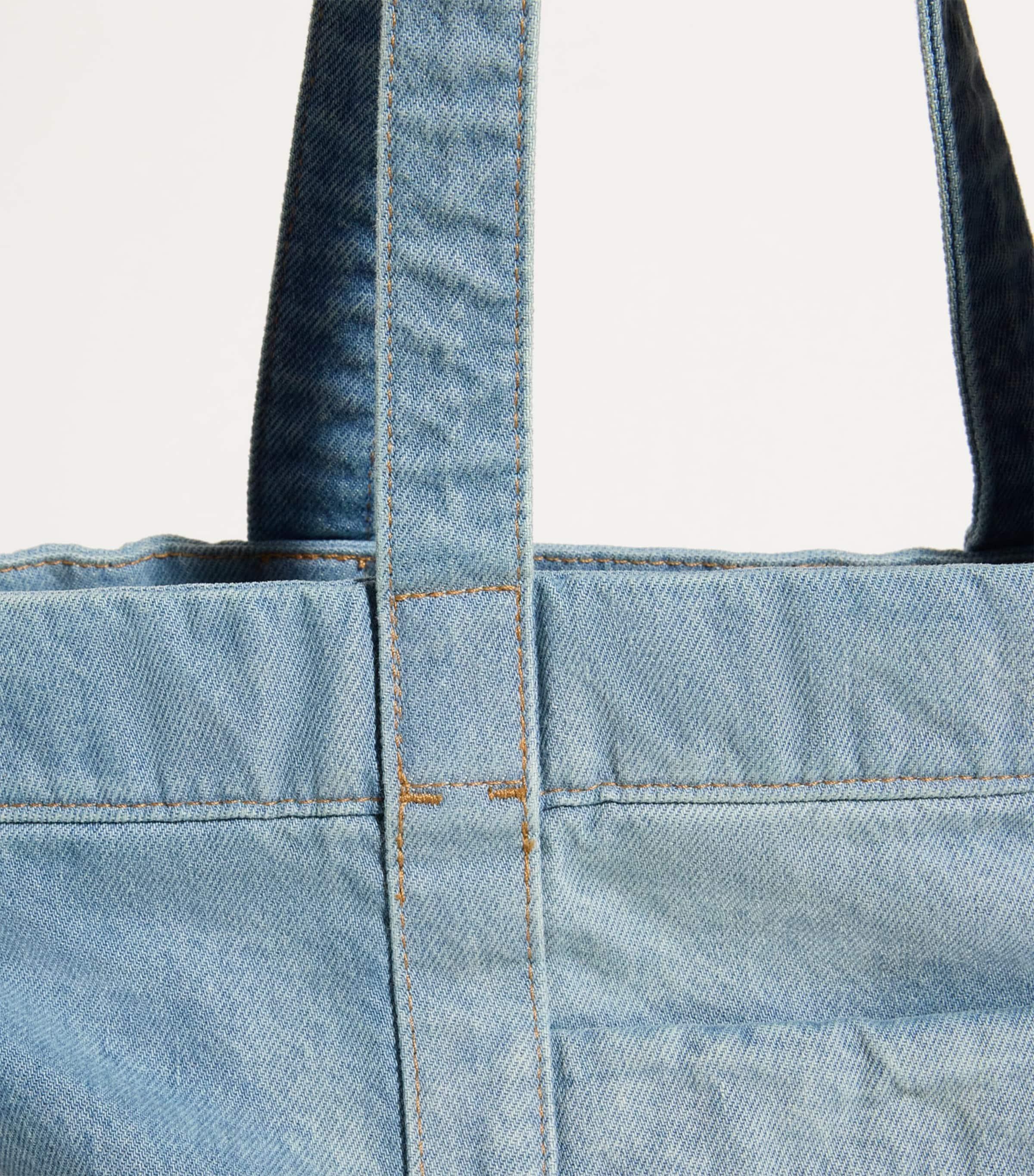 Polo Ralph Lauren Medium Denim Polo Bear Tote Bag in Blue | Lyst