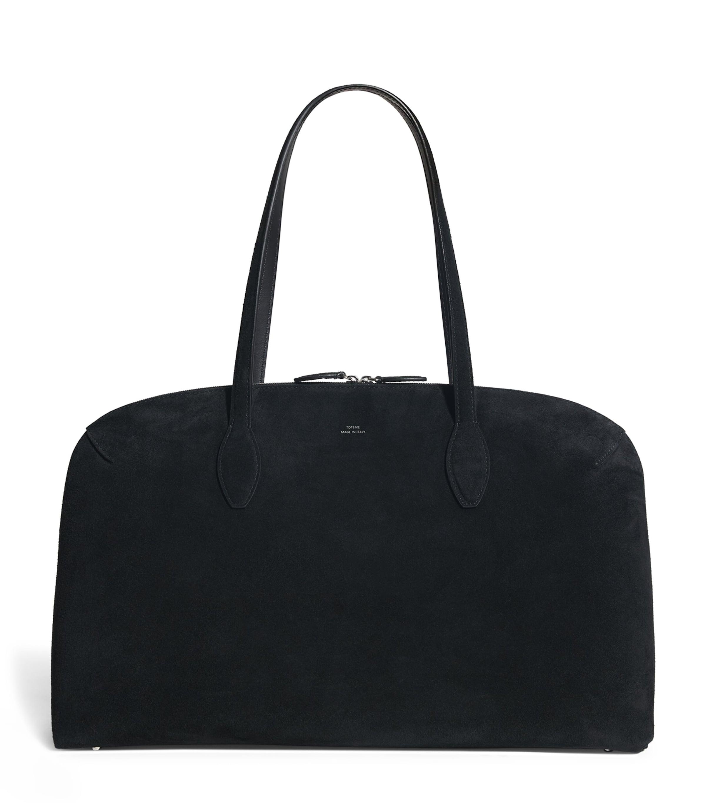24AW new/toteme レザートリムのウールフランネルトート Bag Bags | TOTEME