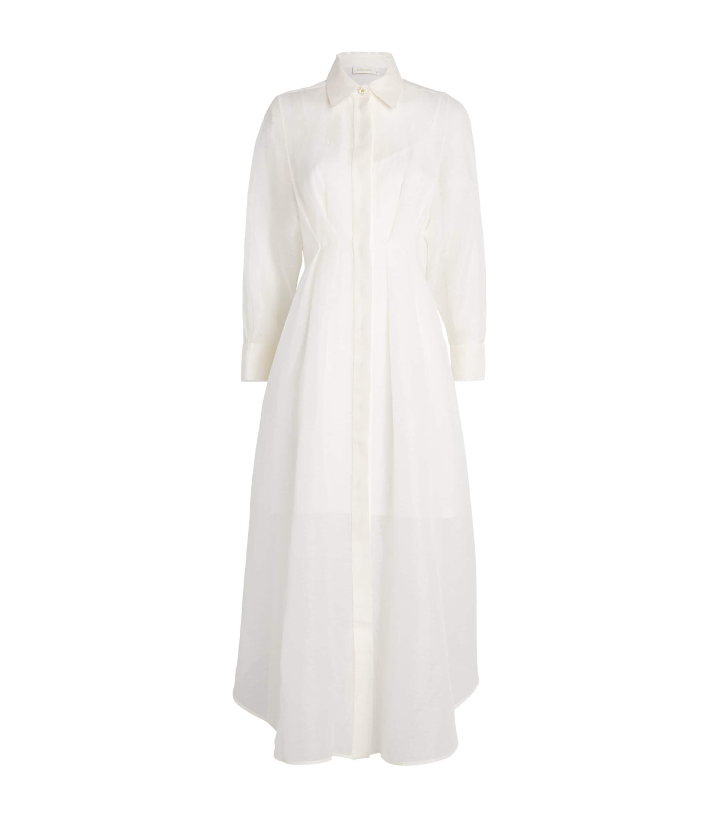 zimmermann white silk dress Zimmermann, Petals Linen & Silk Corset Gown Wedding Dress Save 40%
