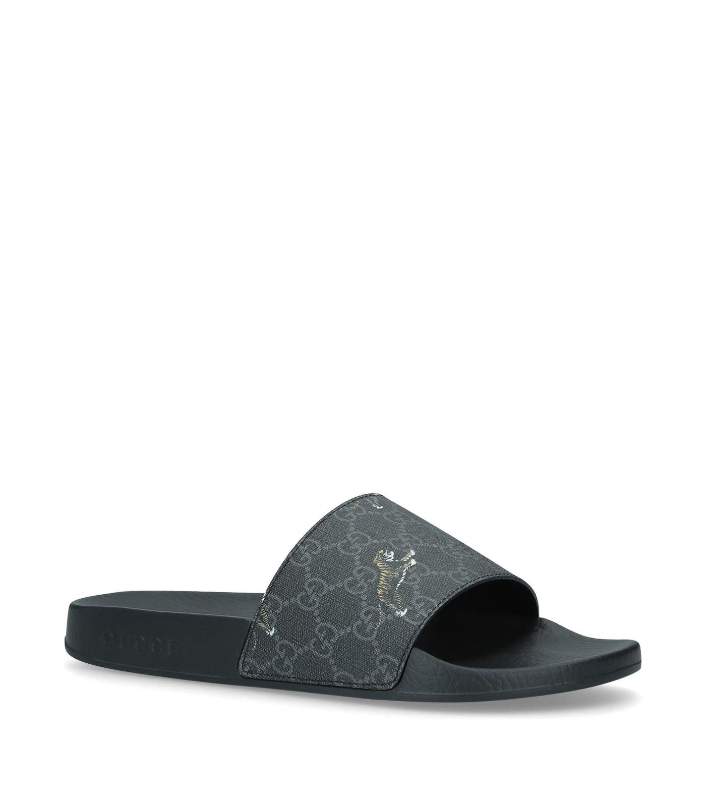 mens tiger gucci slides