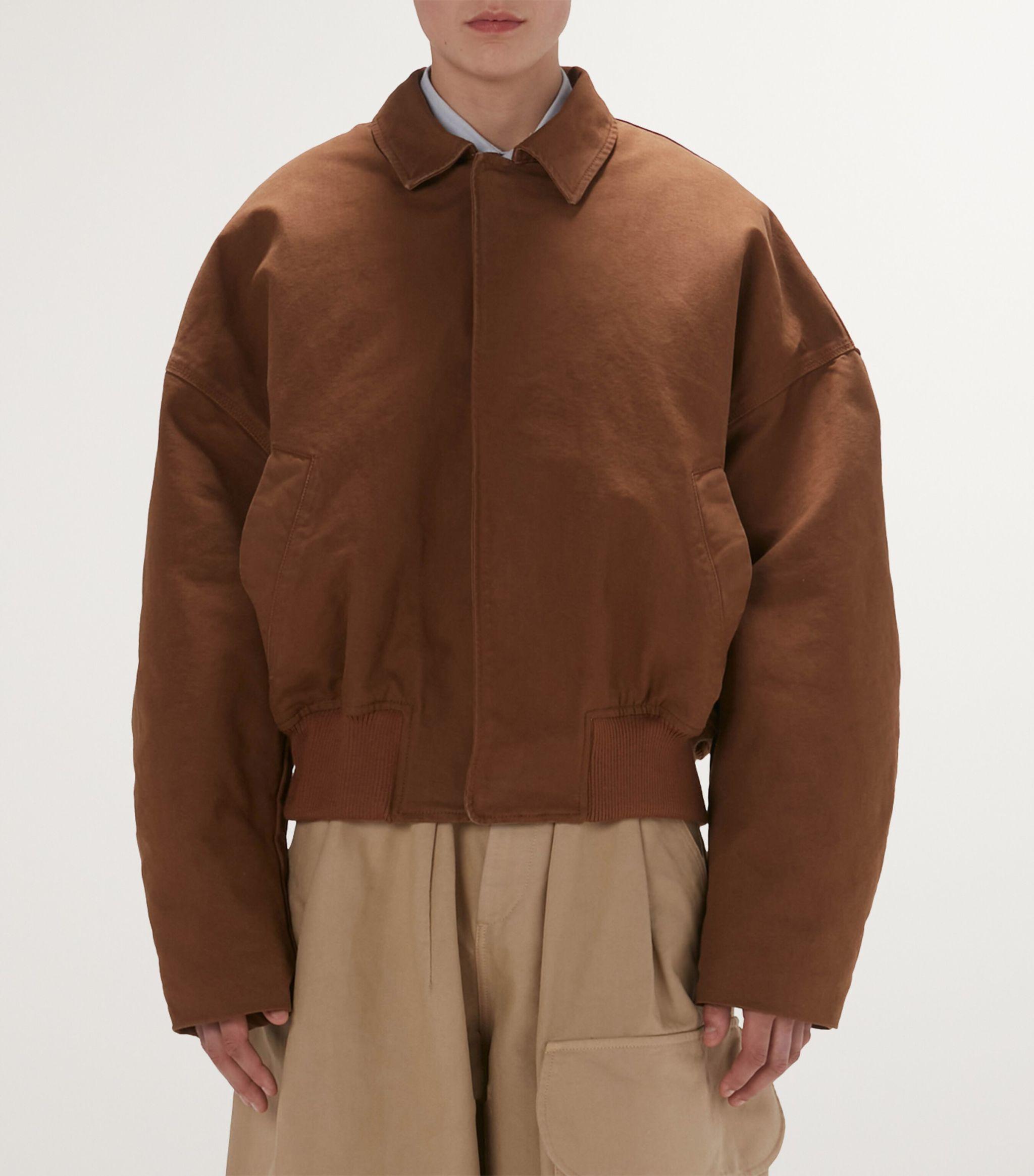 JW Anderson Canvas Relaxed Bomber Jacket in Brown for Men | Lyst