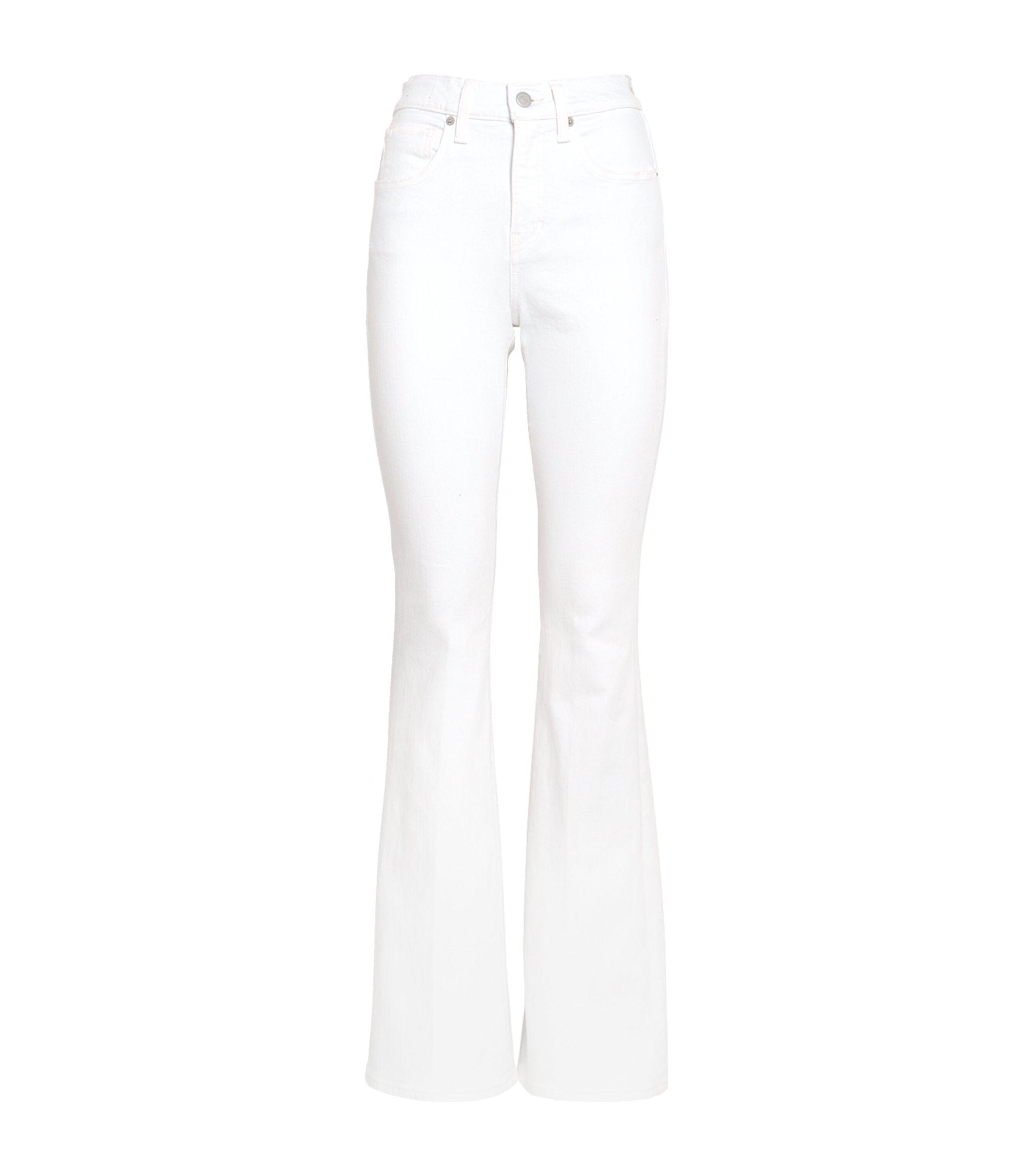 Veronica Beard Beverly High-rise Skinny Flared Jeans in White | Lyst