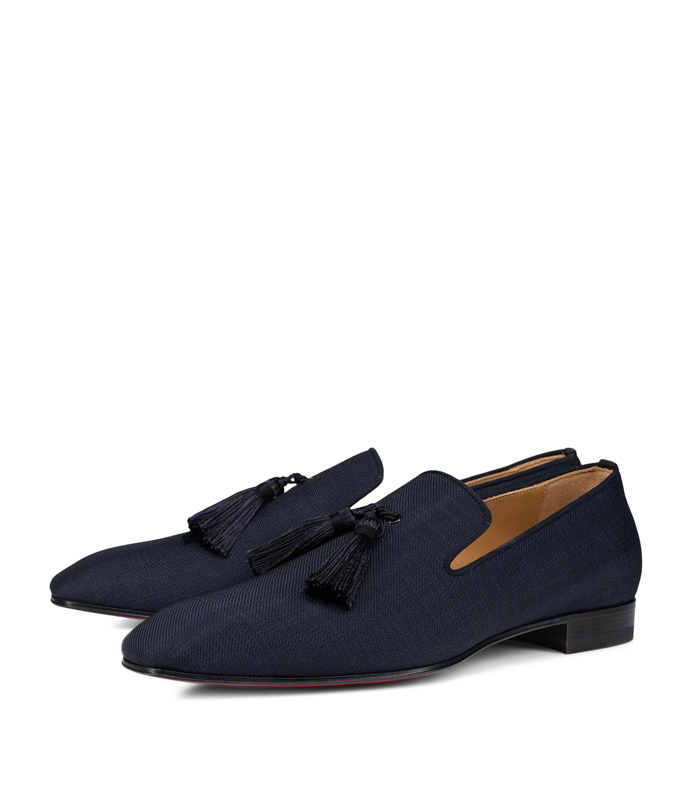 Christian Louboutin Tassel Loafers in Blue for Men | Lyst