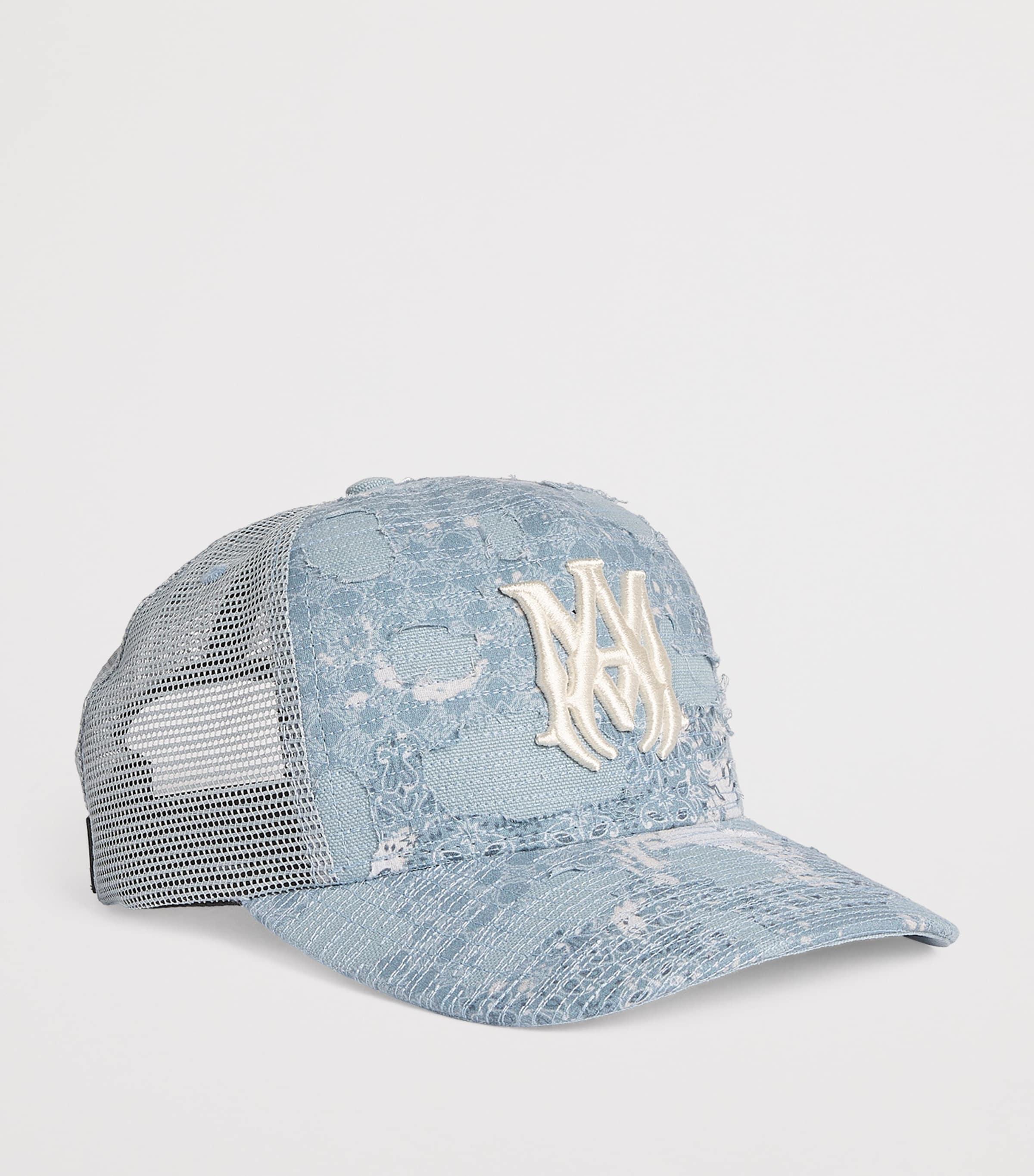 Amiri Bandana Repair Trucker Cap in Blue for Men | Lyst UK
