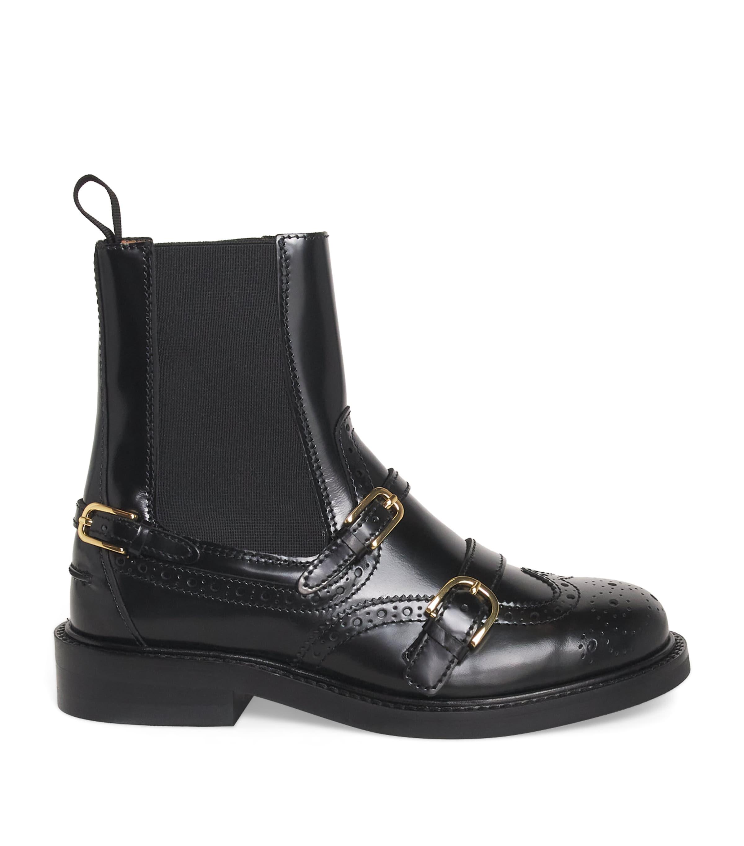 sandro-Black-Leather-Buckled-