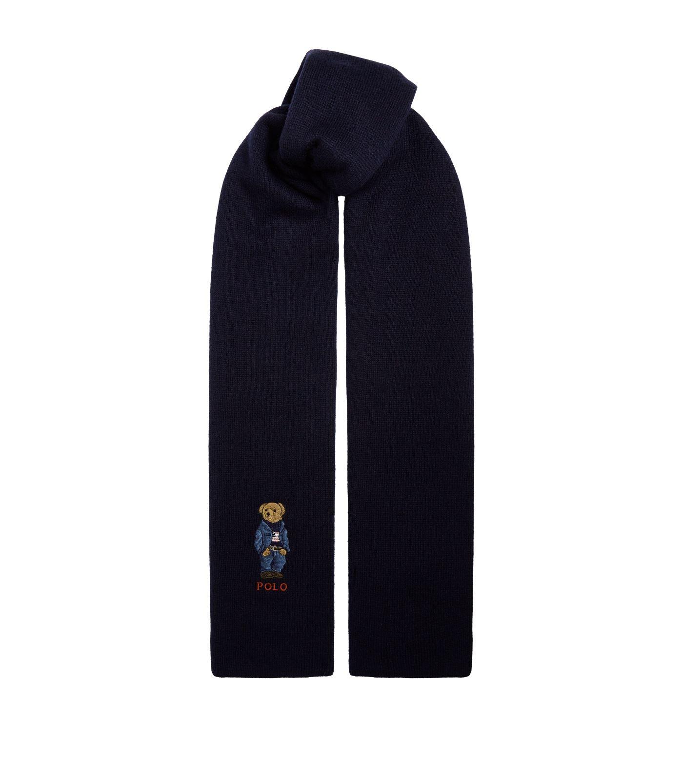 Polo Ralph Lauren Polo Bear Scarf in Navy (Blue) for Men - Lyst