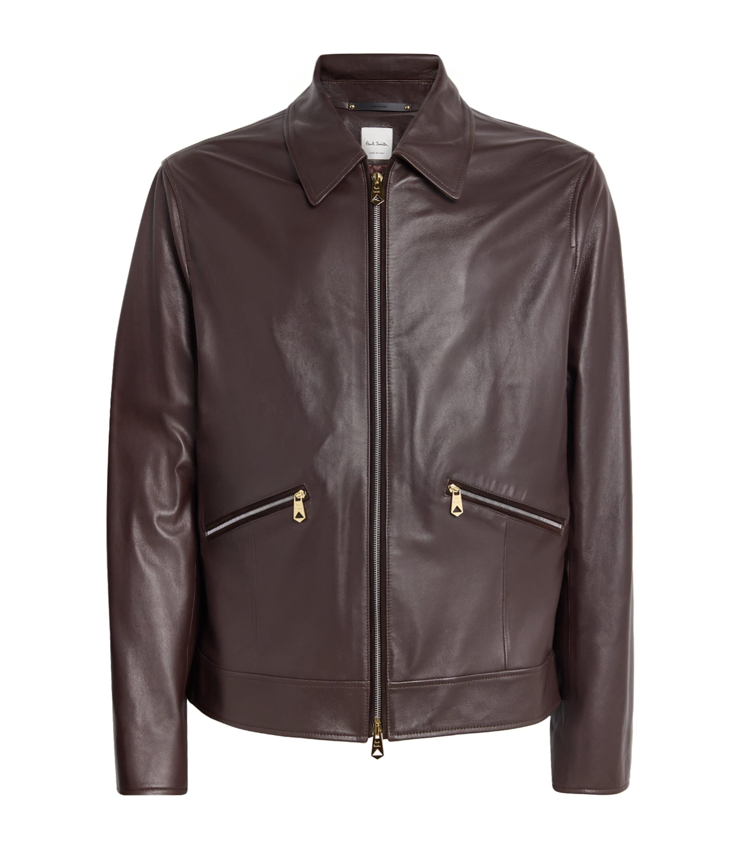 paul-smith-Brown-Nappa-Leather