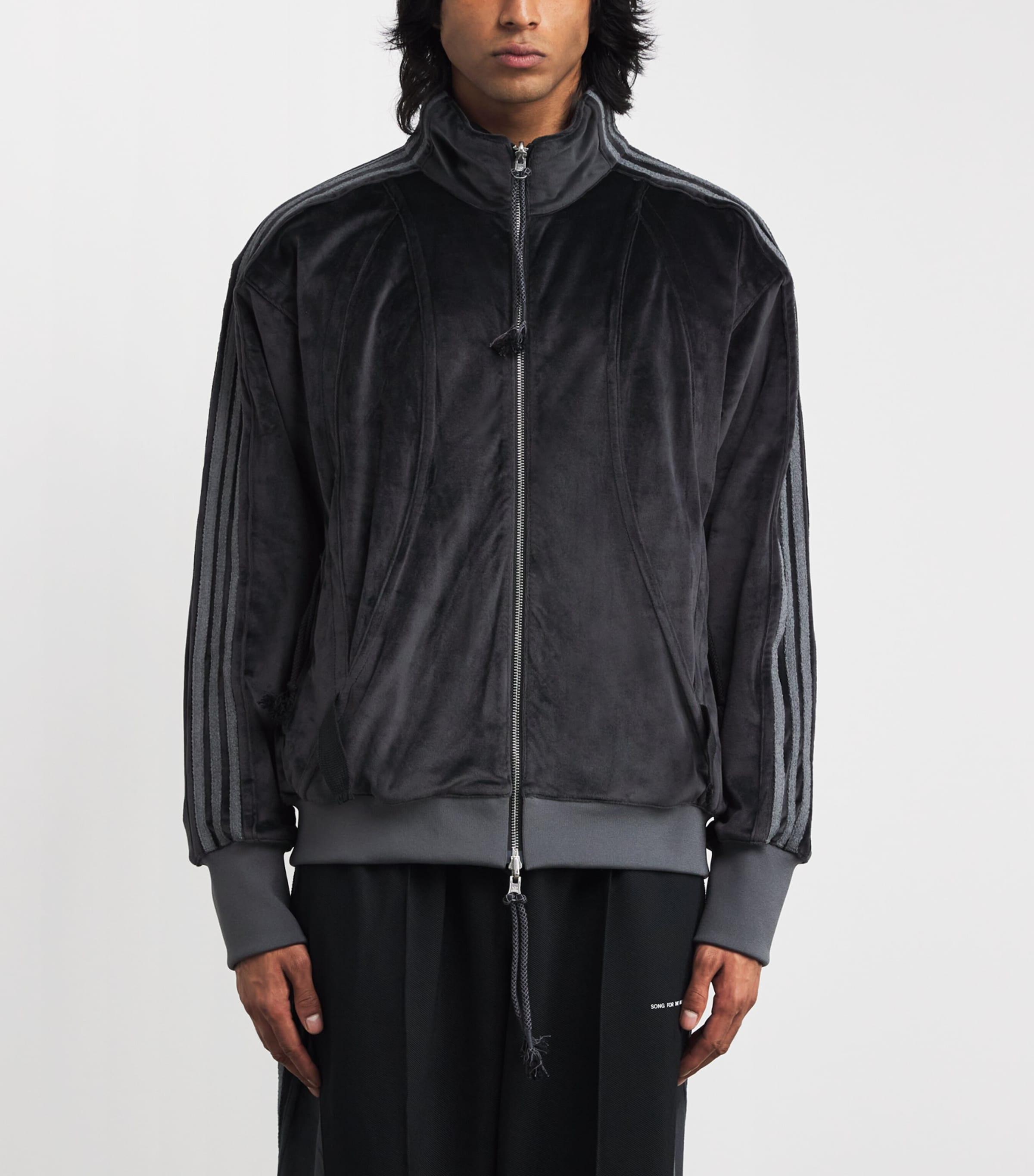 adidas Originals X Song For The Mute Velvet Track Jacket in Black