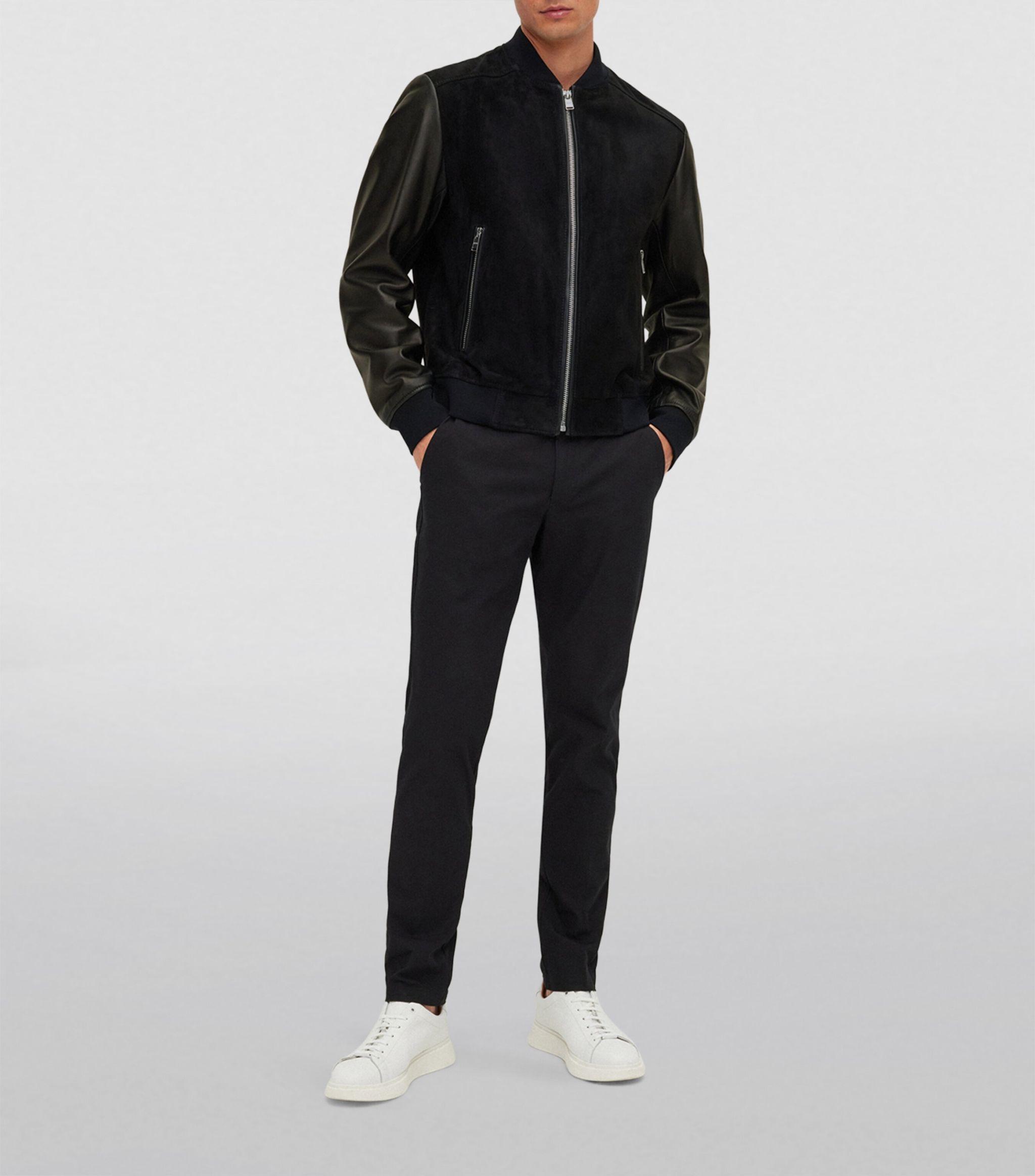 HiFacon Unisex Varsity Jacket | Letterman College American Style Bomber Wool Varsity Jacket With Leather Sleeves At Men's Clothing Store
