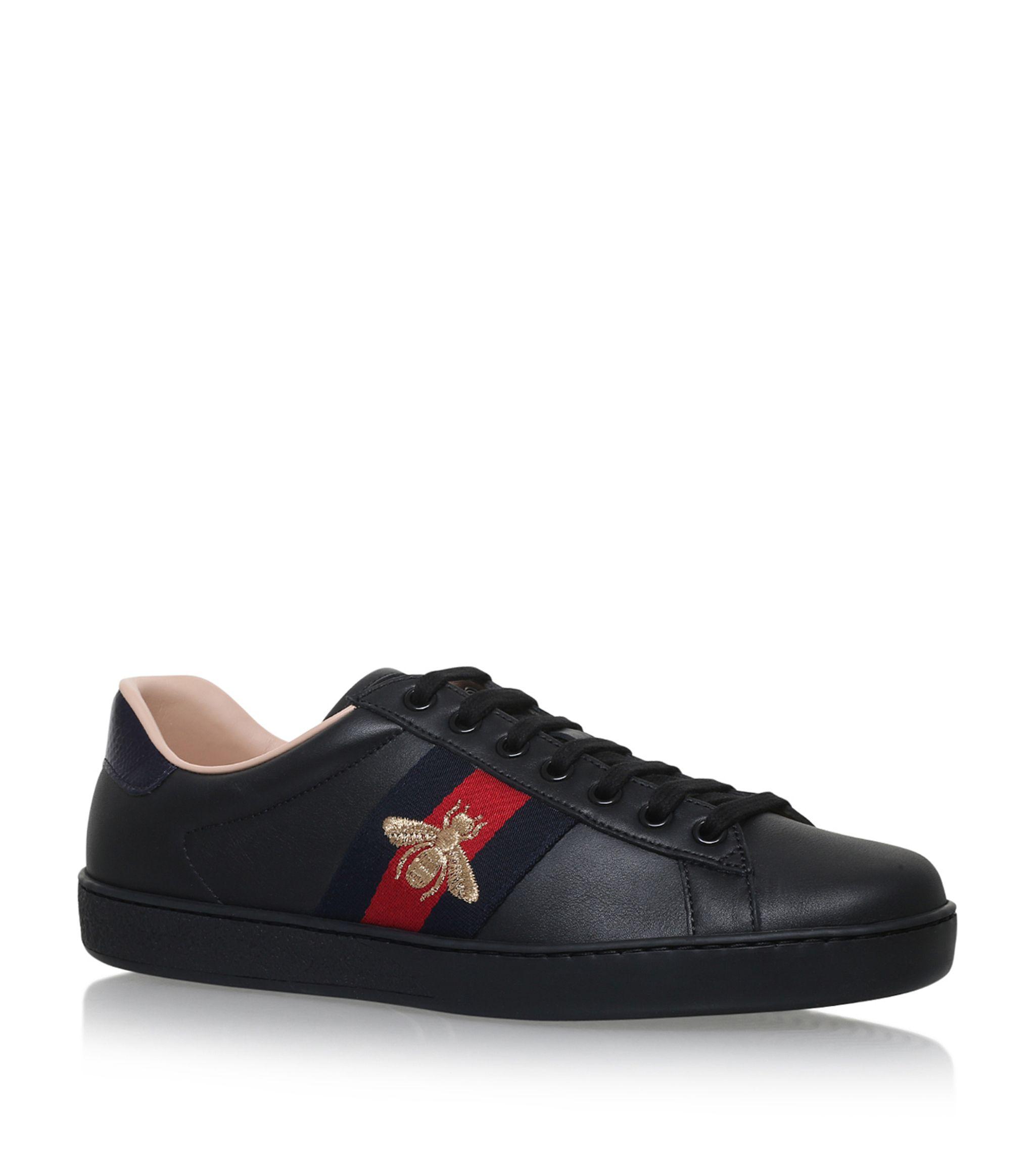 Gucci Leather Ace Bee Sneakers for Men - Lyst