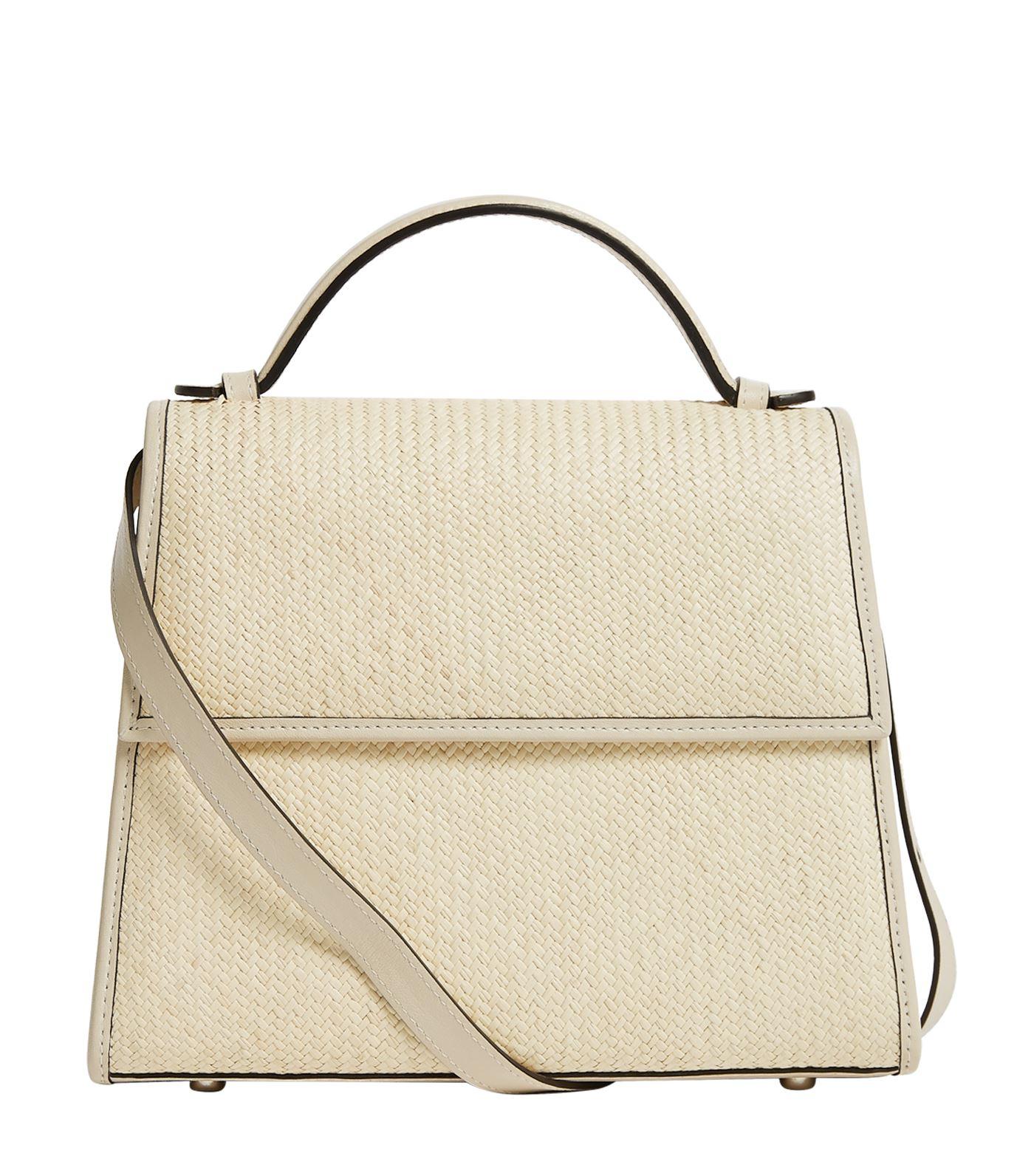 straw top handle bag