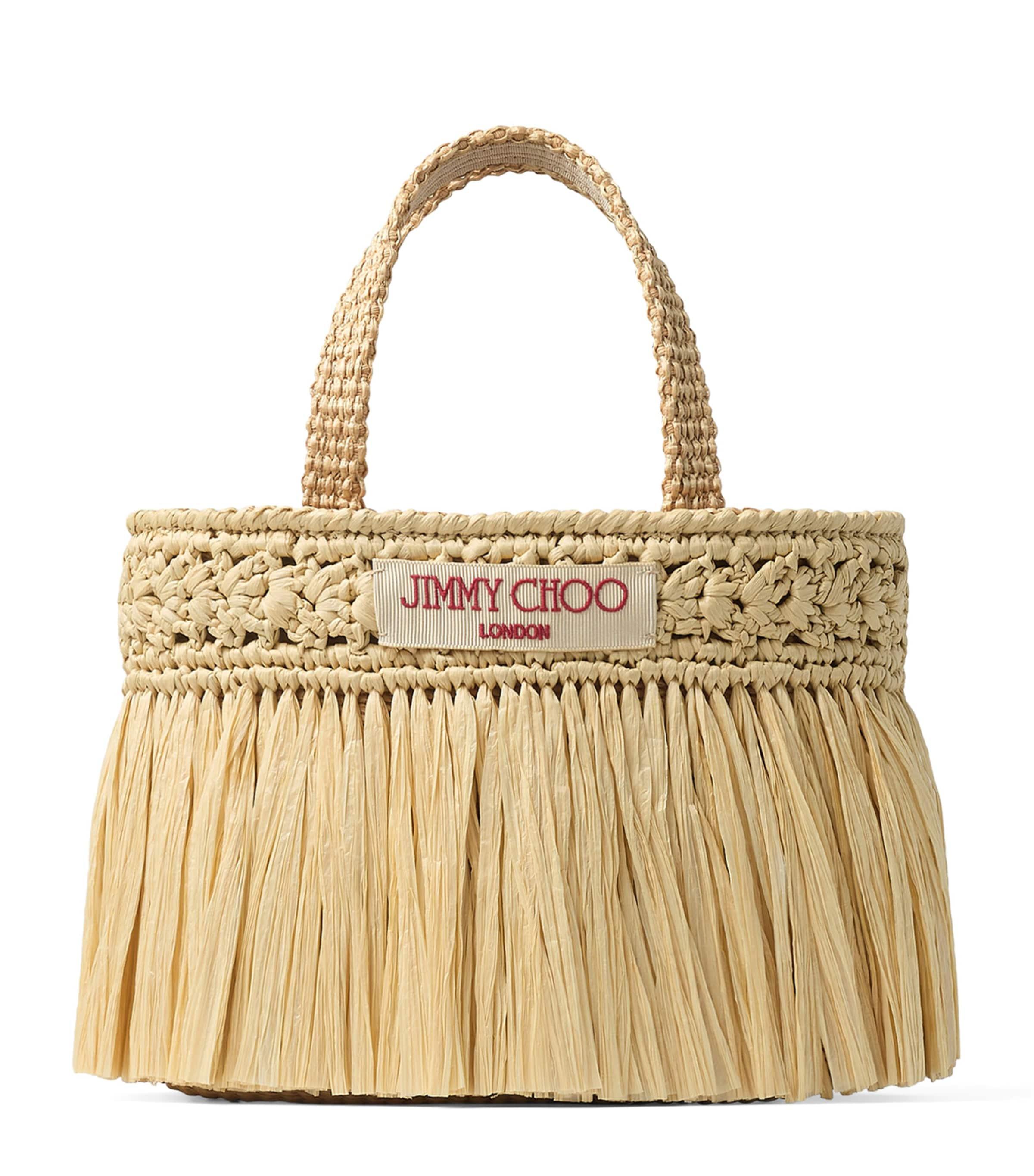 Jimmy Choo Mini Beach Tote Bag in Metallic | Lyst UK