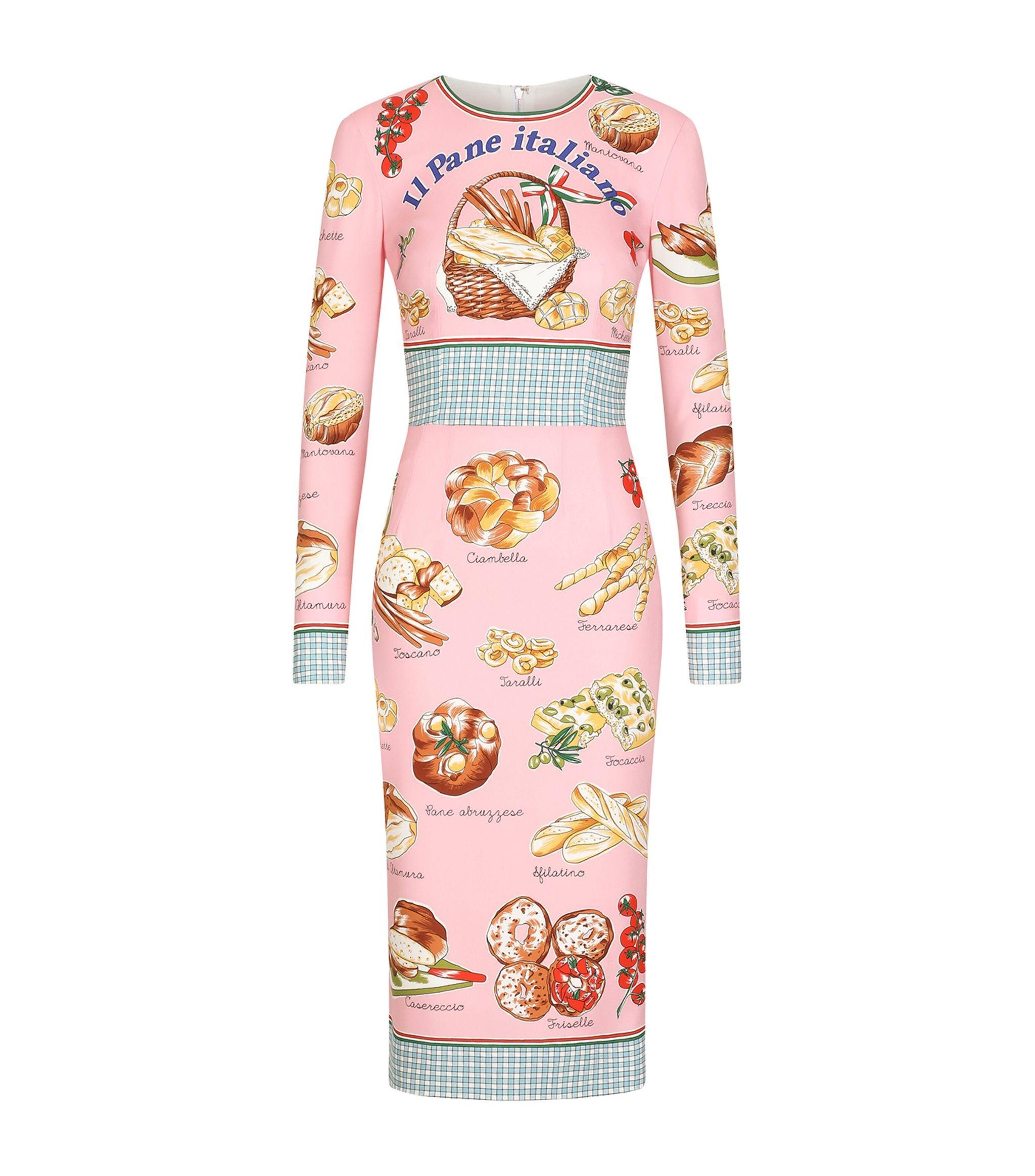 Dolce & Gabbana Bread Mini Dress | Lyst