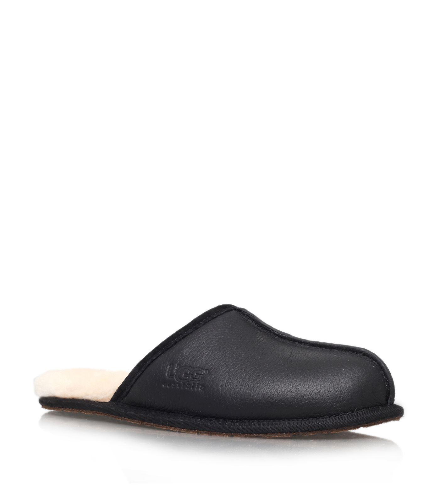 ugg leather scuff slipper