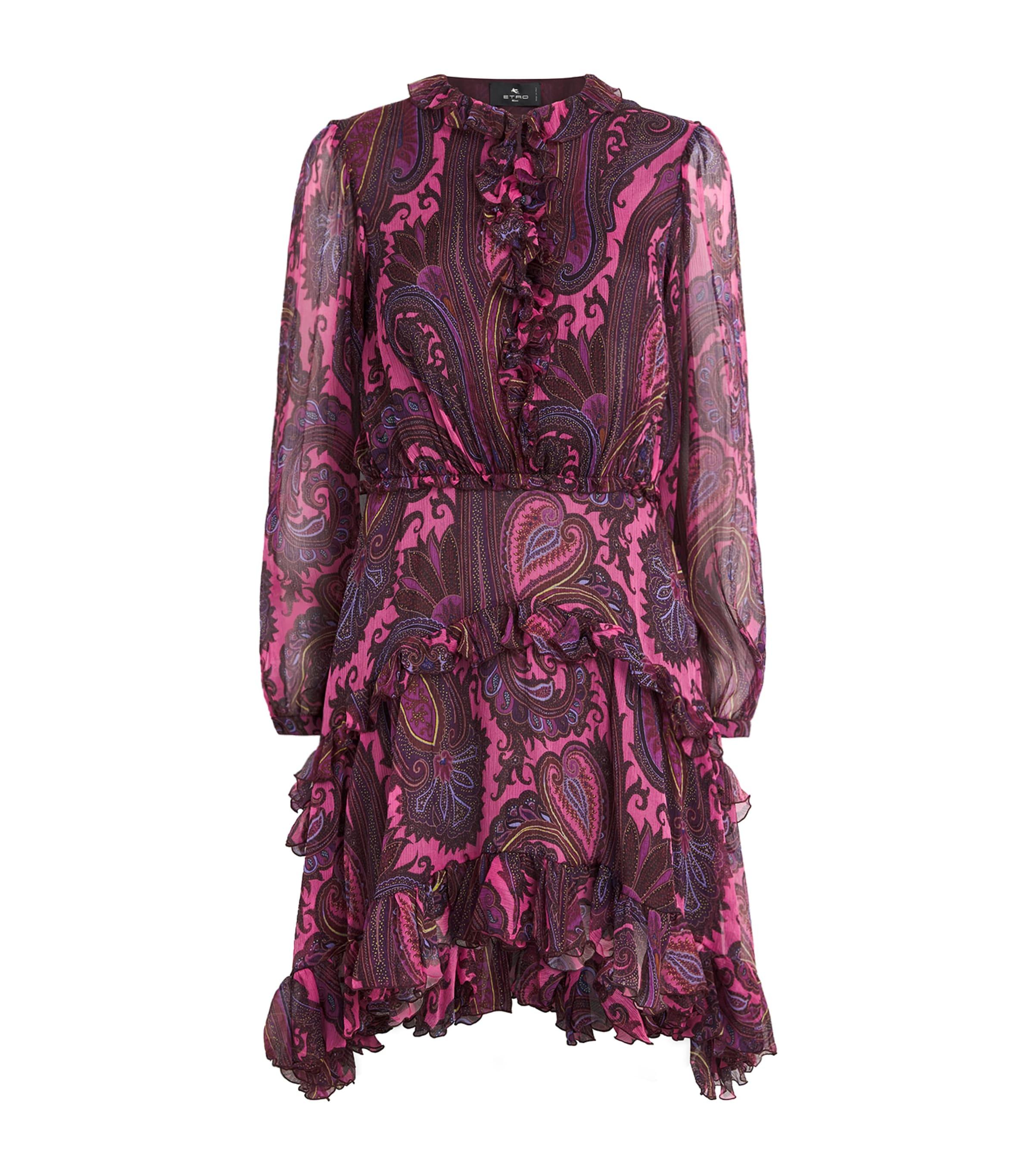 etro lovely day flared mini dress Etro Lovely Day Flared Mini Dress In Yellow - 69% Off