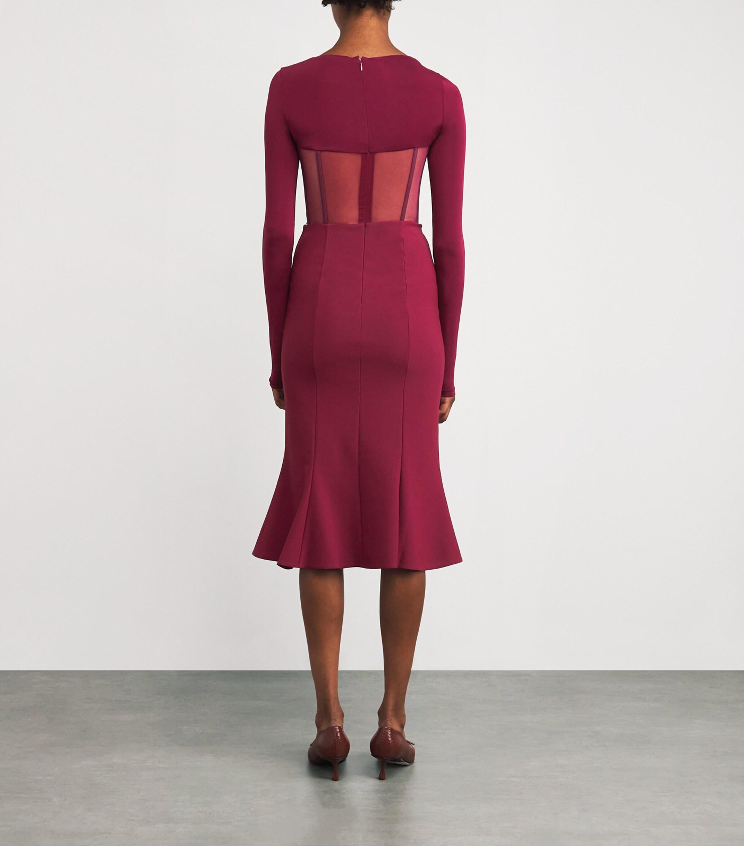 パーティードレス Nensi Dojaka NDDR2721000 Dresses Bordeaux Dresses – Nensi Dojaka Shop