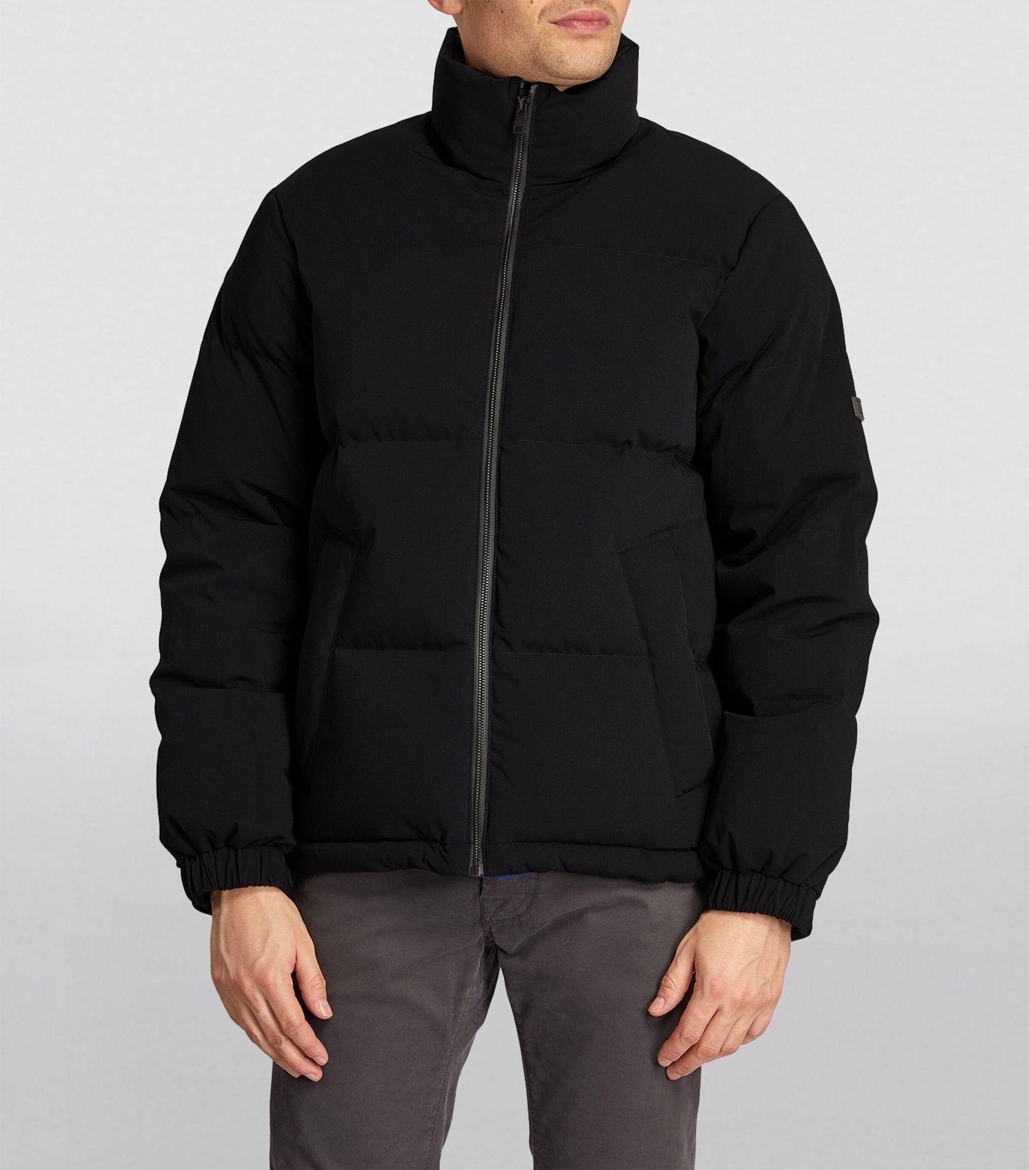 Sandro Quilted Puffer Jacket in Black for Men | Lyst