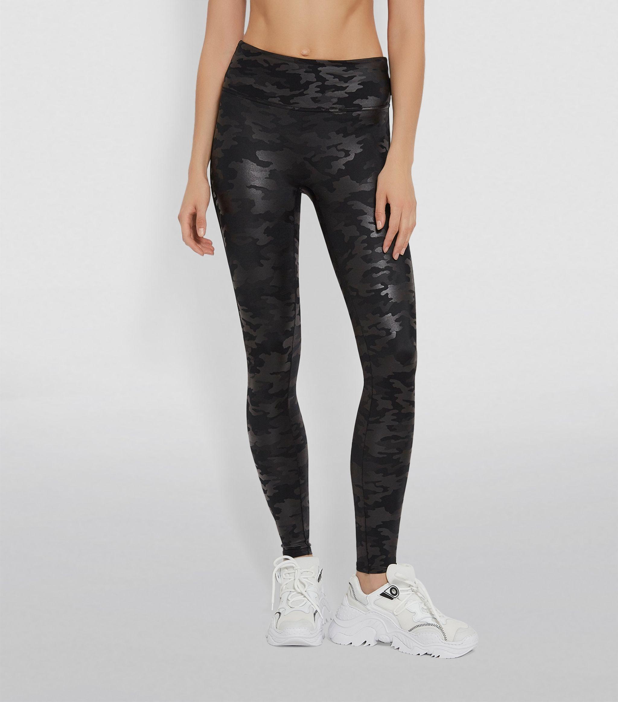 Spanx Faux Leather Camo Leggings in 