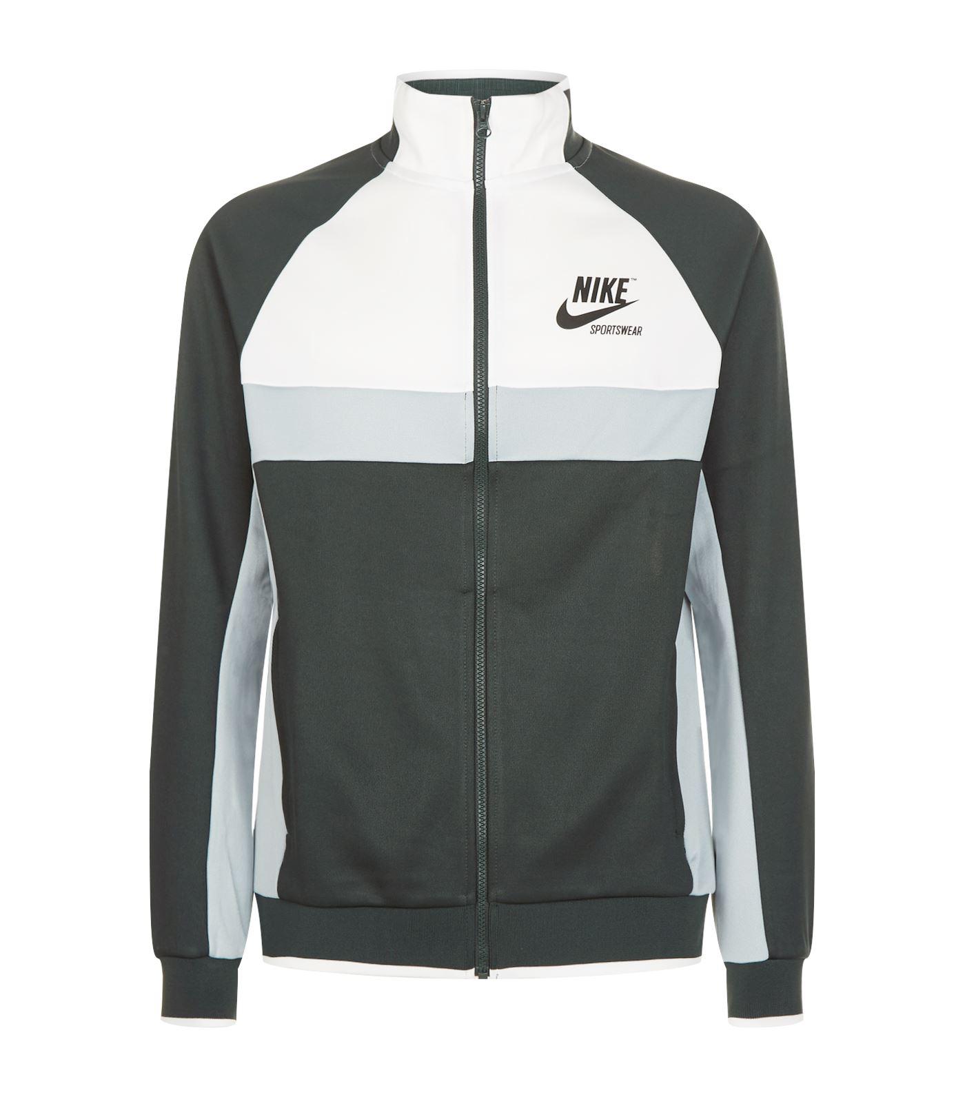 nike track jacket green