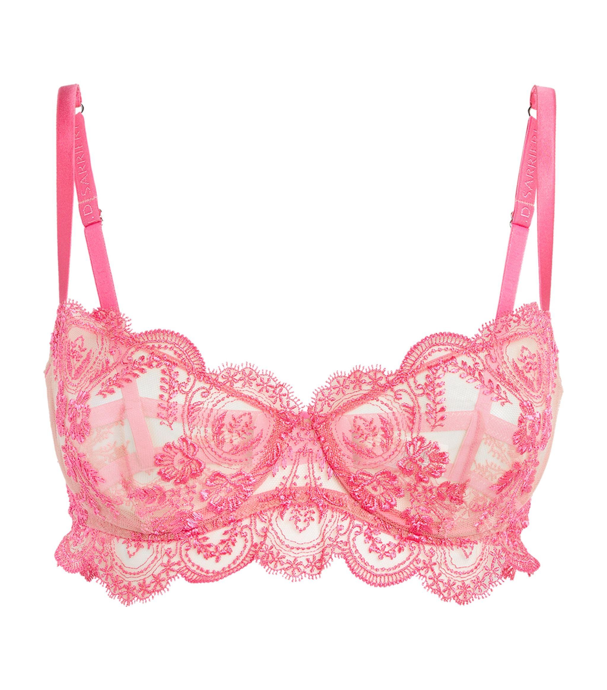 I.D Sarrieri Lace Lolita Balconette Bra in Pink | Lyst