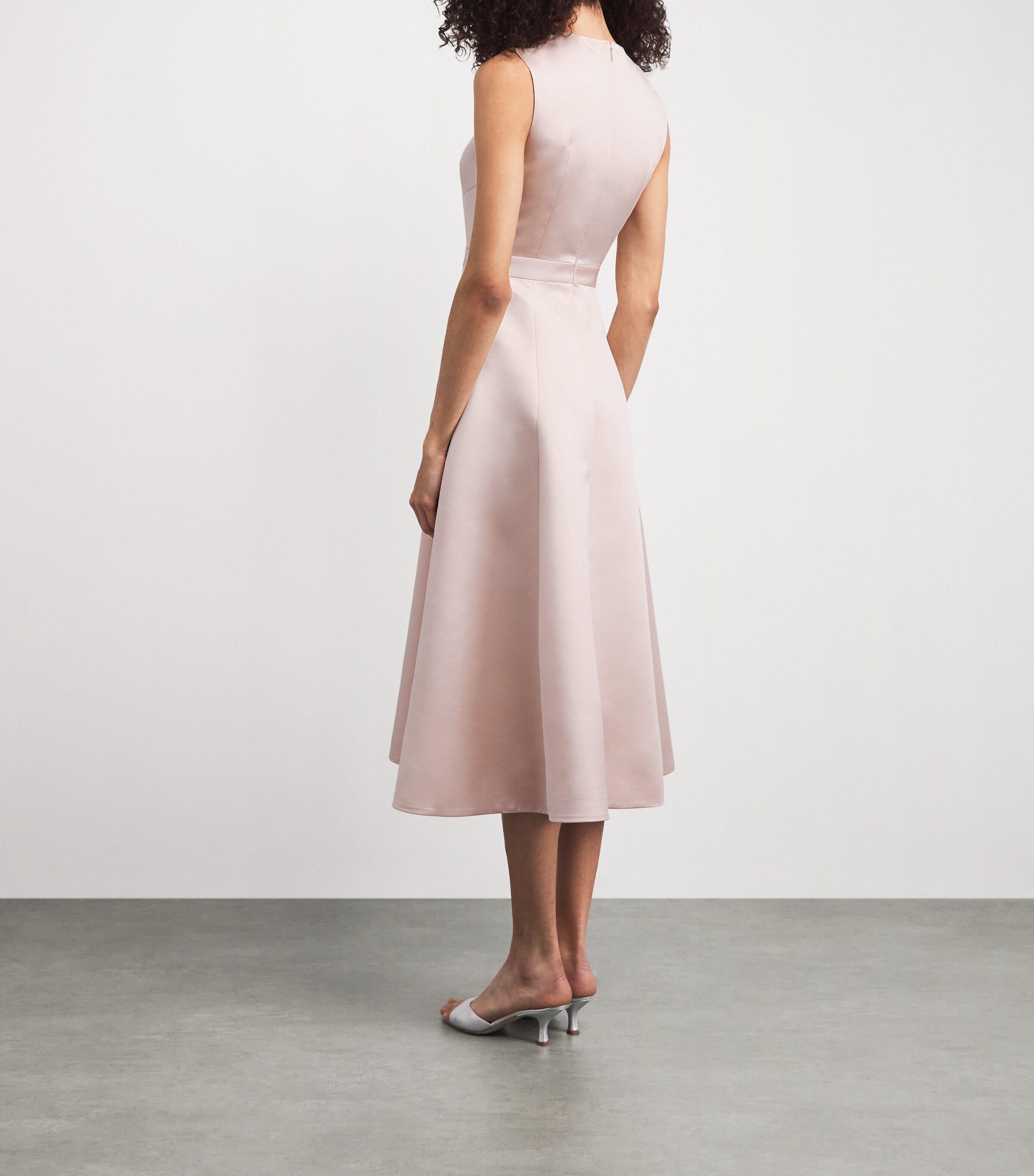 knee length dresses for ladies Arlene Crystal-Embellished Crepe Dress  Fivestory