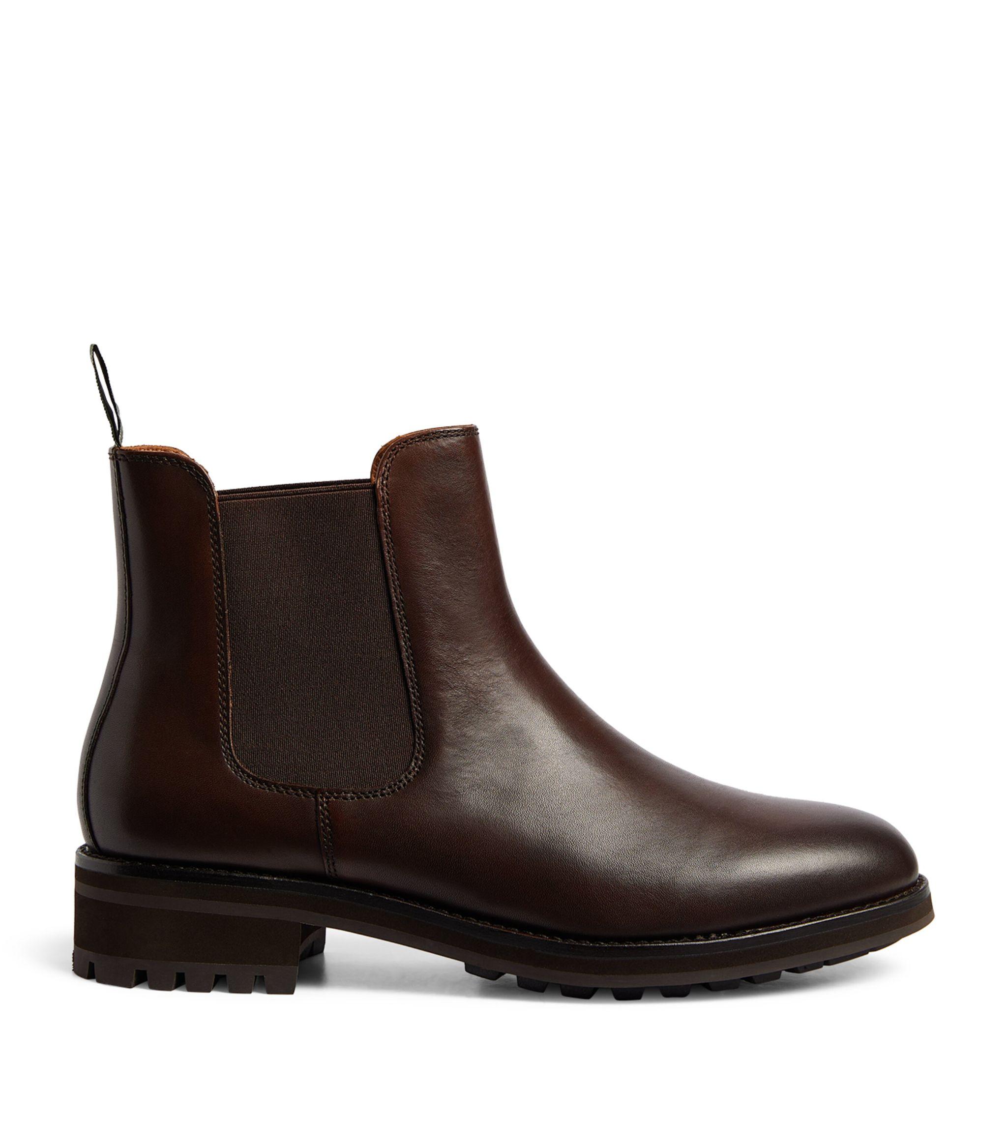 Polo Ralph Lauren Leather Bryson Chelsea Boots in Brown for Men | Lyst