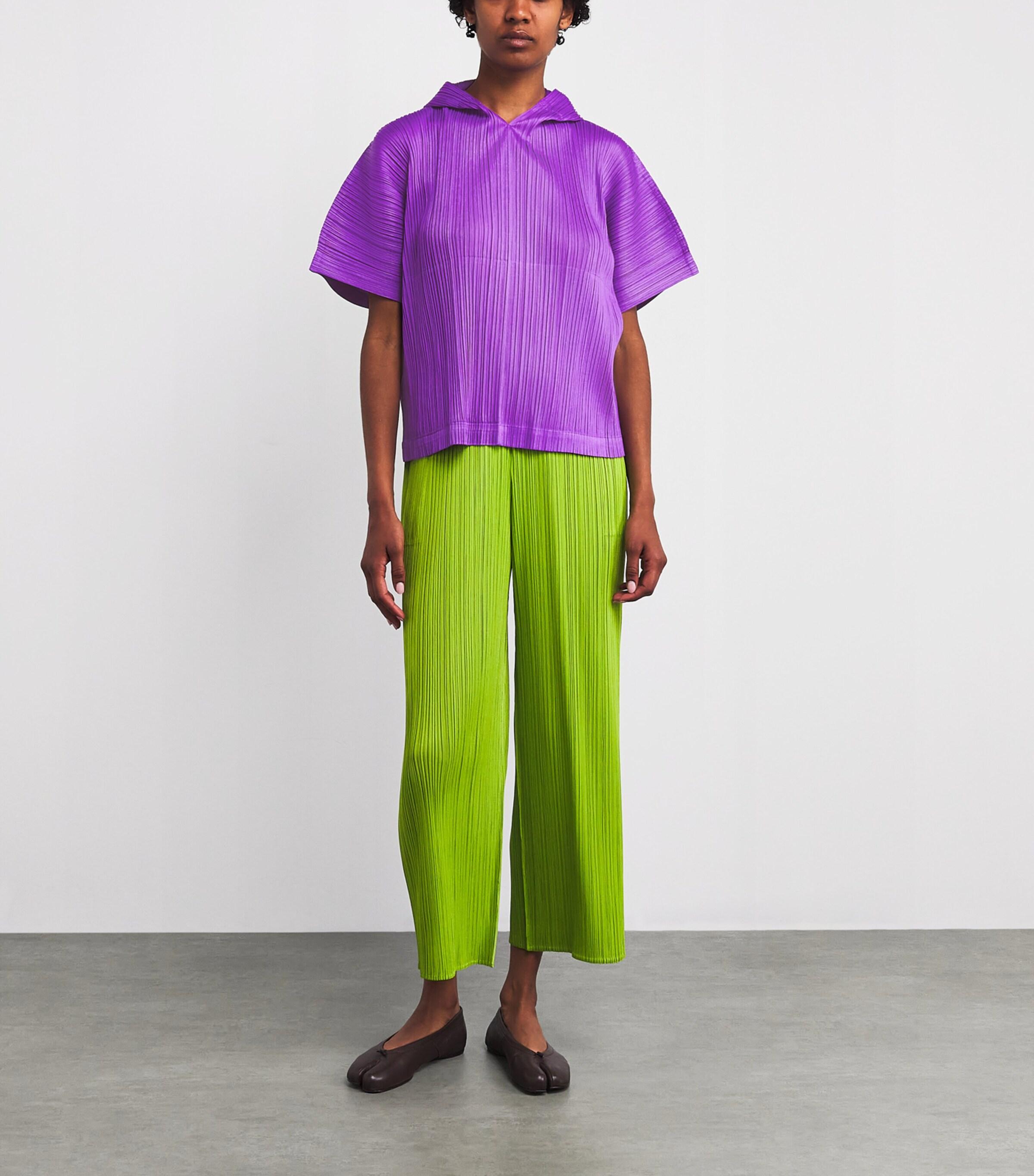 トップス PLEATS PLEASE MONTHLY COLORS:AUGUST Monthly Colors August Top in Dark Navy – SVRN