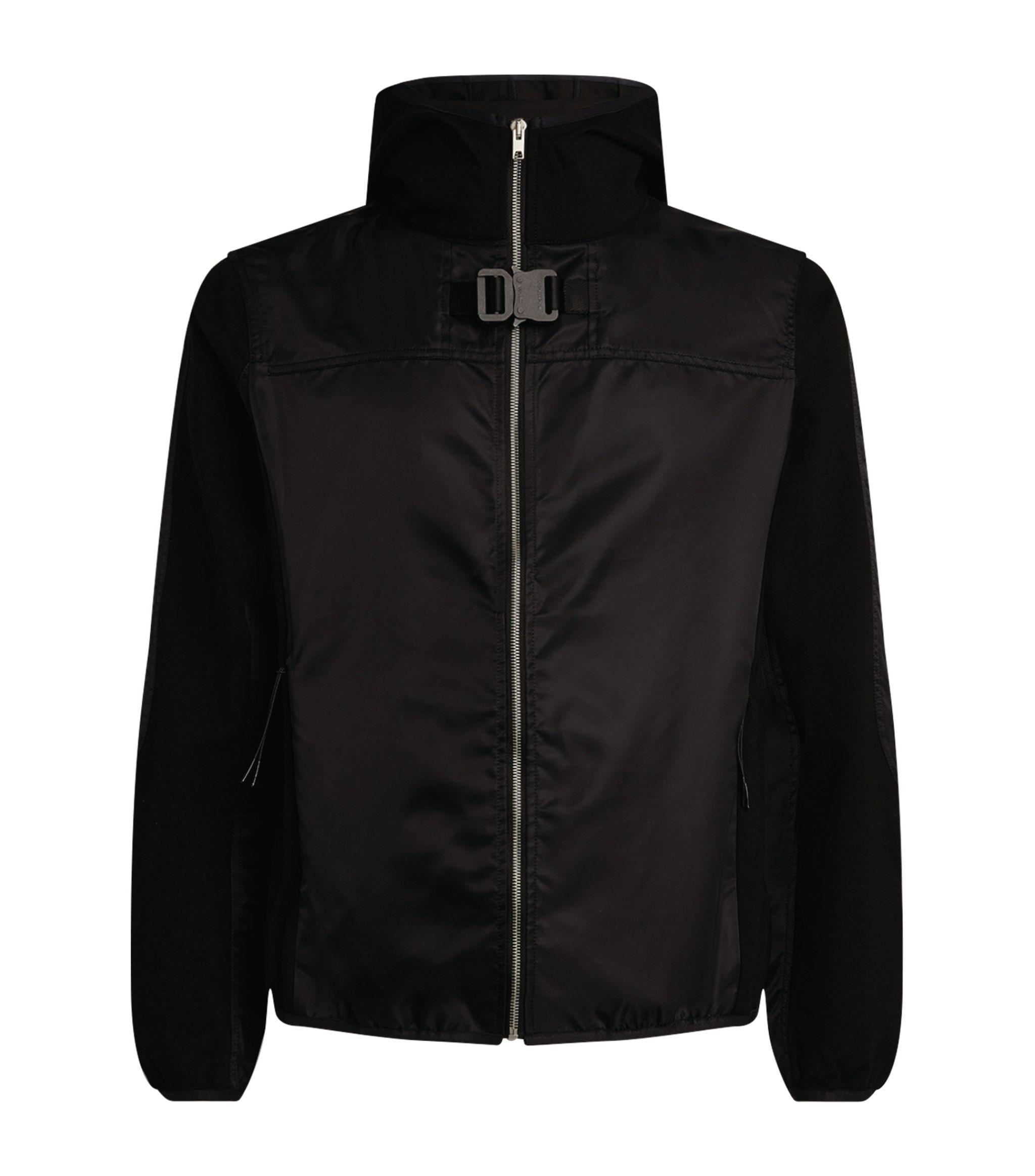 1017 ALYX 9SM Synthetic Hooded Buckle Jacket in Black for Men - Lyst