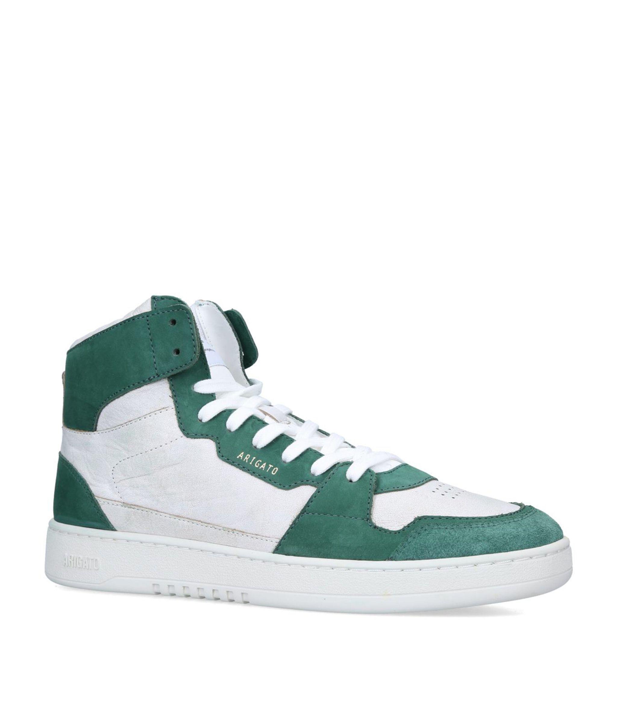 Axel Arigato Leather Dice High-top Sneakers in Green for Men | Lyst