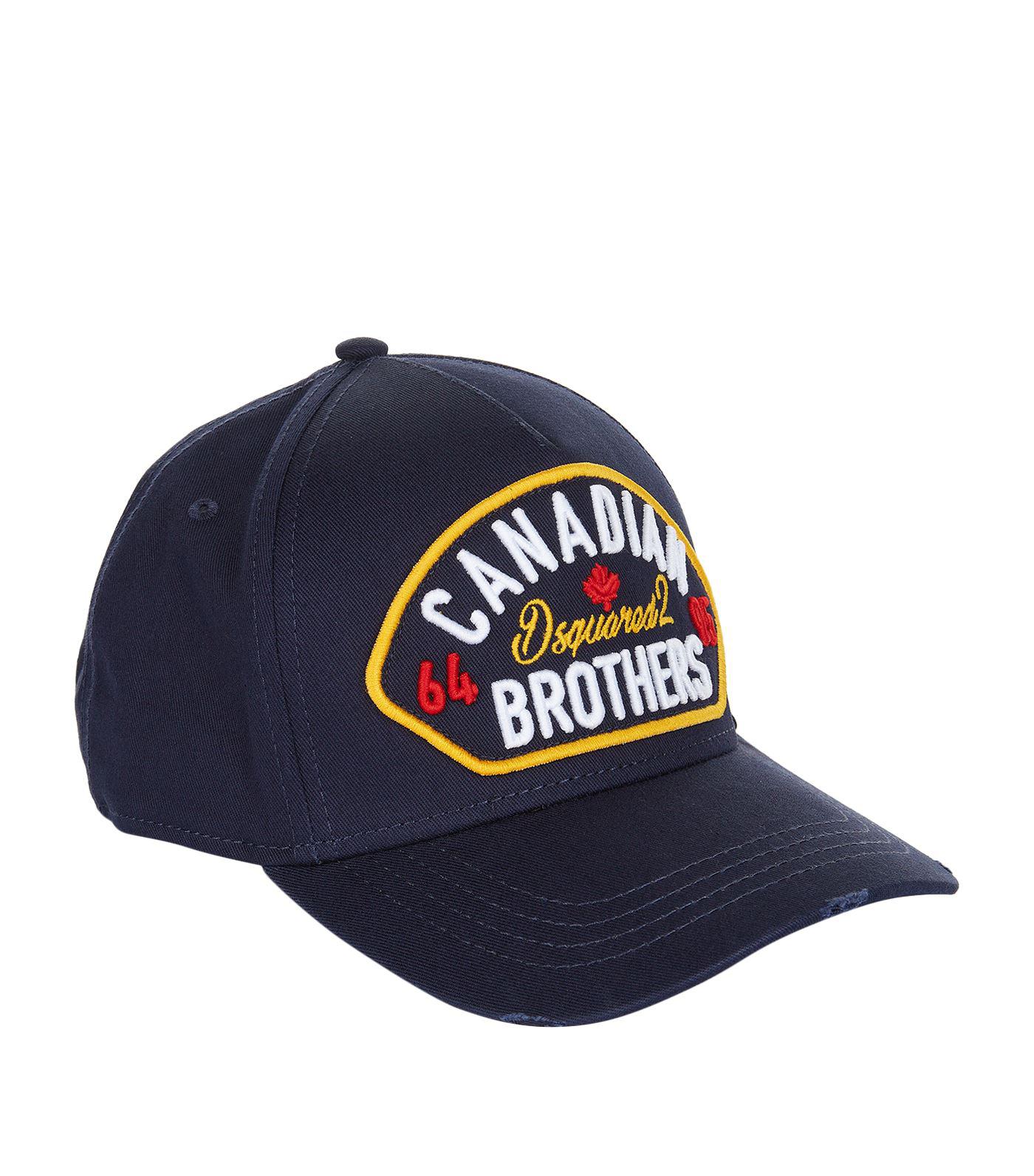 DSquared² Canadian Brothers Baseball Cap in Blue for Men | Lyst