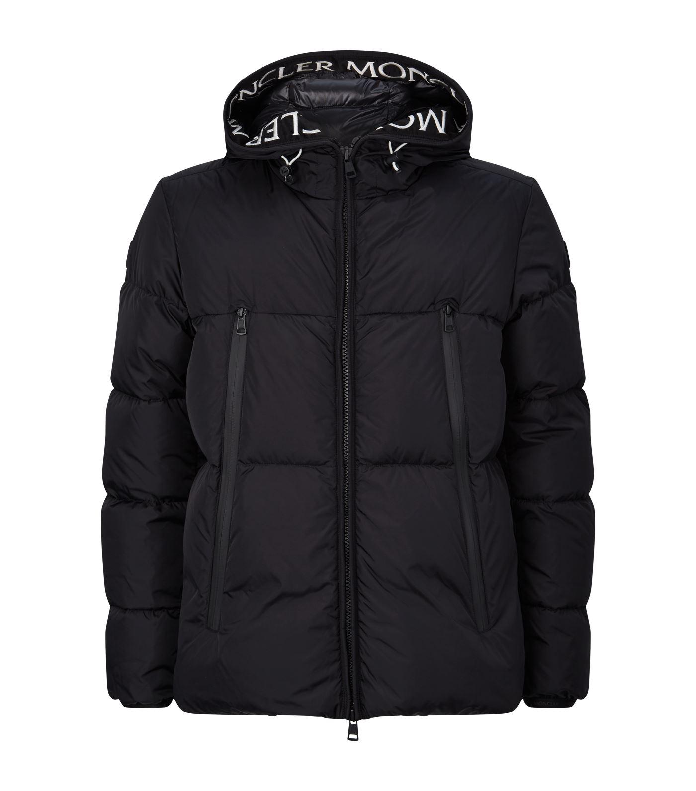 moncler logo trim down jacket