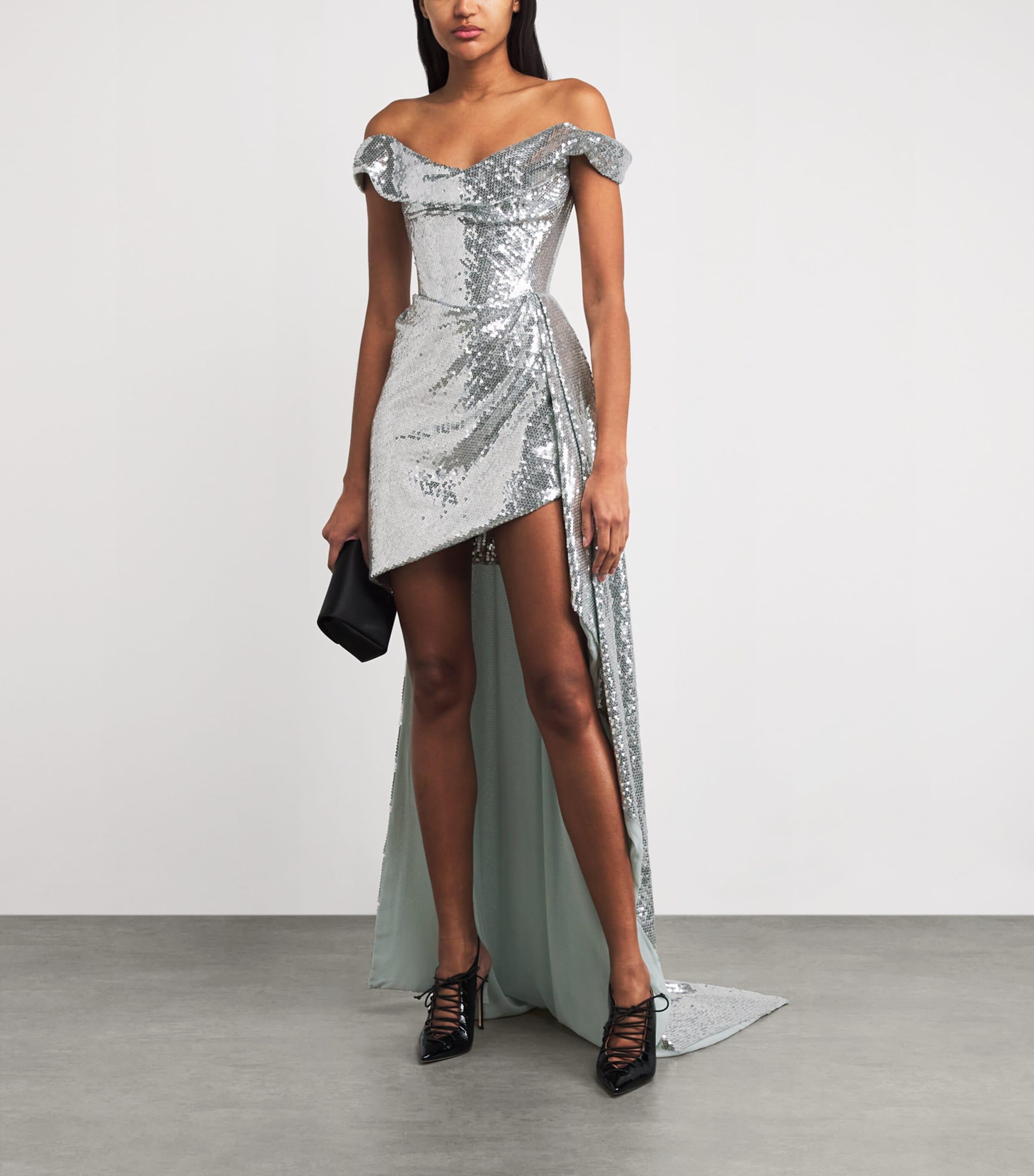 lace long sleeve wedding dresses Luxury High Neck Sequin A-Line Dress SW211 Size:18.0 34/35 Long sleeves add sophistication 2026 GLOBAL DENIM FIT GUIDE Blue Polka Dot V