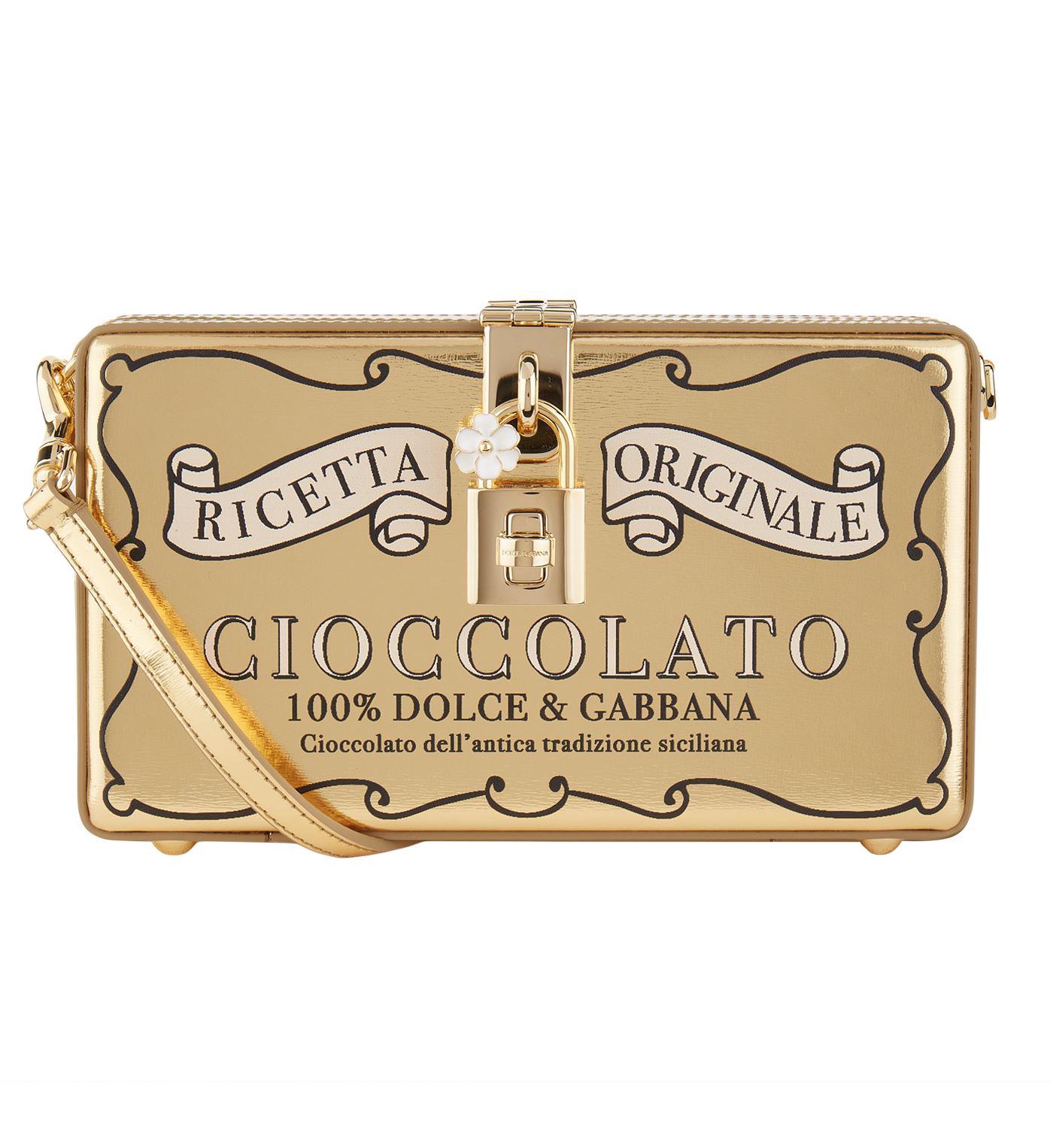Dolce & Gabbana Chocolate Bar Leather Clutch in Metallic Lyst